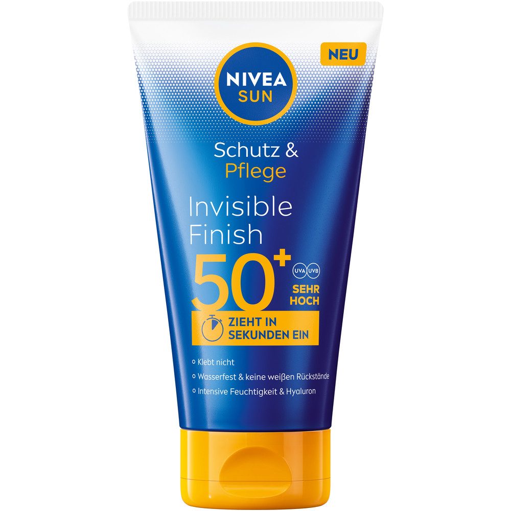 Nivea Sun Sonnenschutzlotion SUN Schutz & Pflege Invisible Lotion LSF 50+ 150ml, 1-tlg.