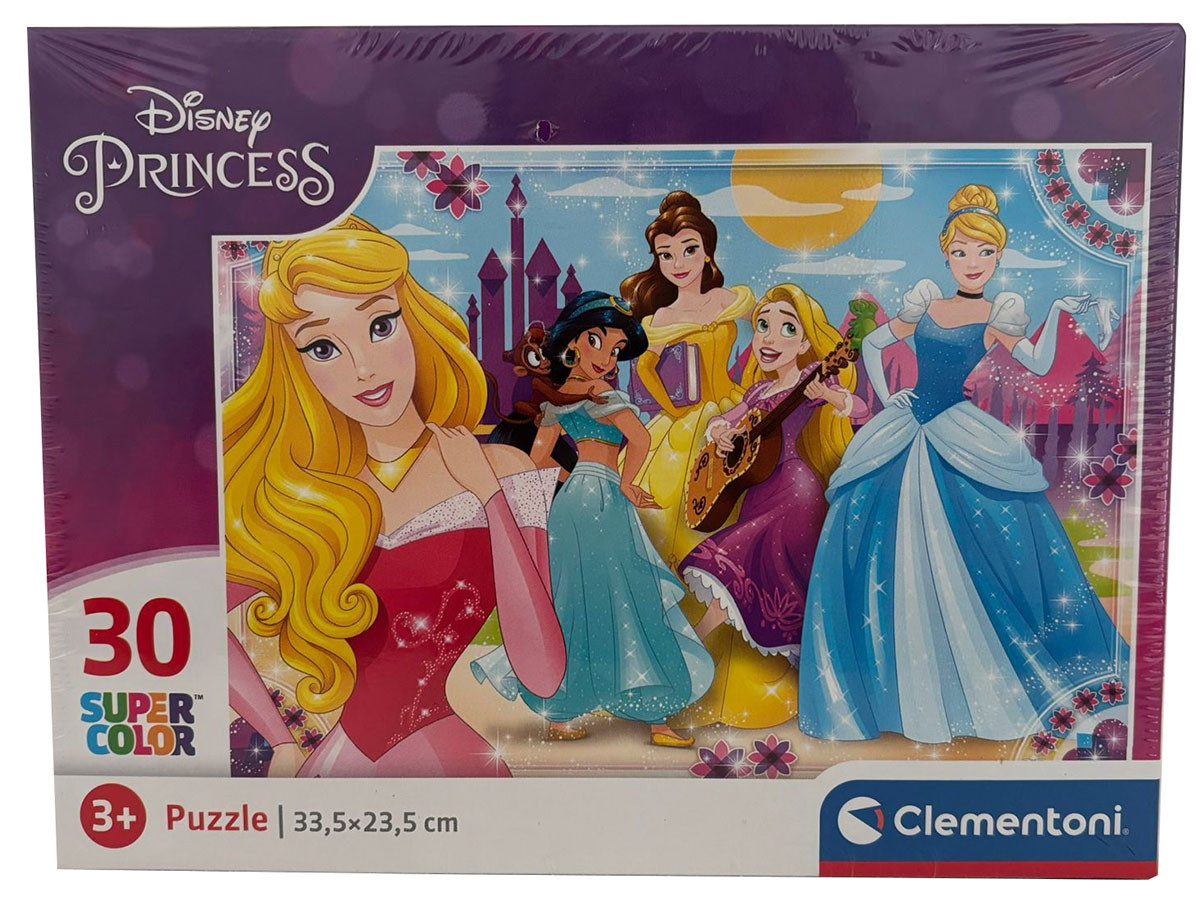 Clementoni® Пазлы Disney Princess, Cinderella, Rapunzel, Belle, Jasmin, Пазлы 30 Teile, 30 Пазлыteile
