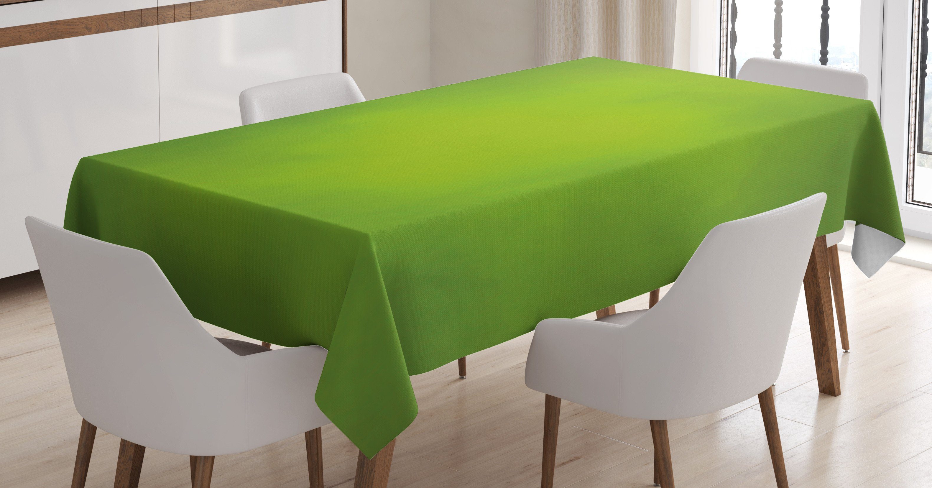 Abakuhaus Tischdecke Farbfest Waschbar Für den Außen Bereich geeignet Klare Farben, Salbei Abstract Green Blur Eco | Tischdecken