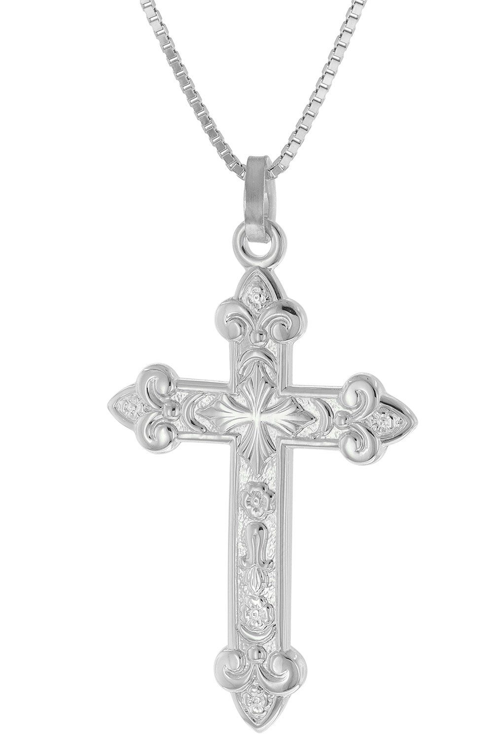 trendor Kette mit Anhänger Herren-mit orthodoxem 35 mm 925 Silber günstig online kaufen