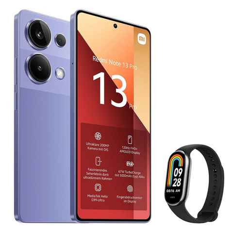 Xiaomi Redmi Note 13 Pro 4G 12+512GB Smartphone & Smart Band 8 Handy (6.67 Zoll, 512 GB Speicherplatz, 200 MP Kamera)