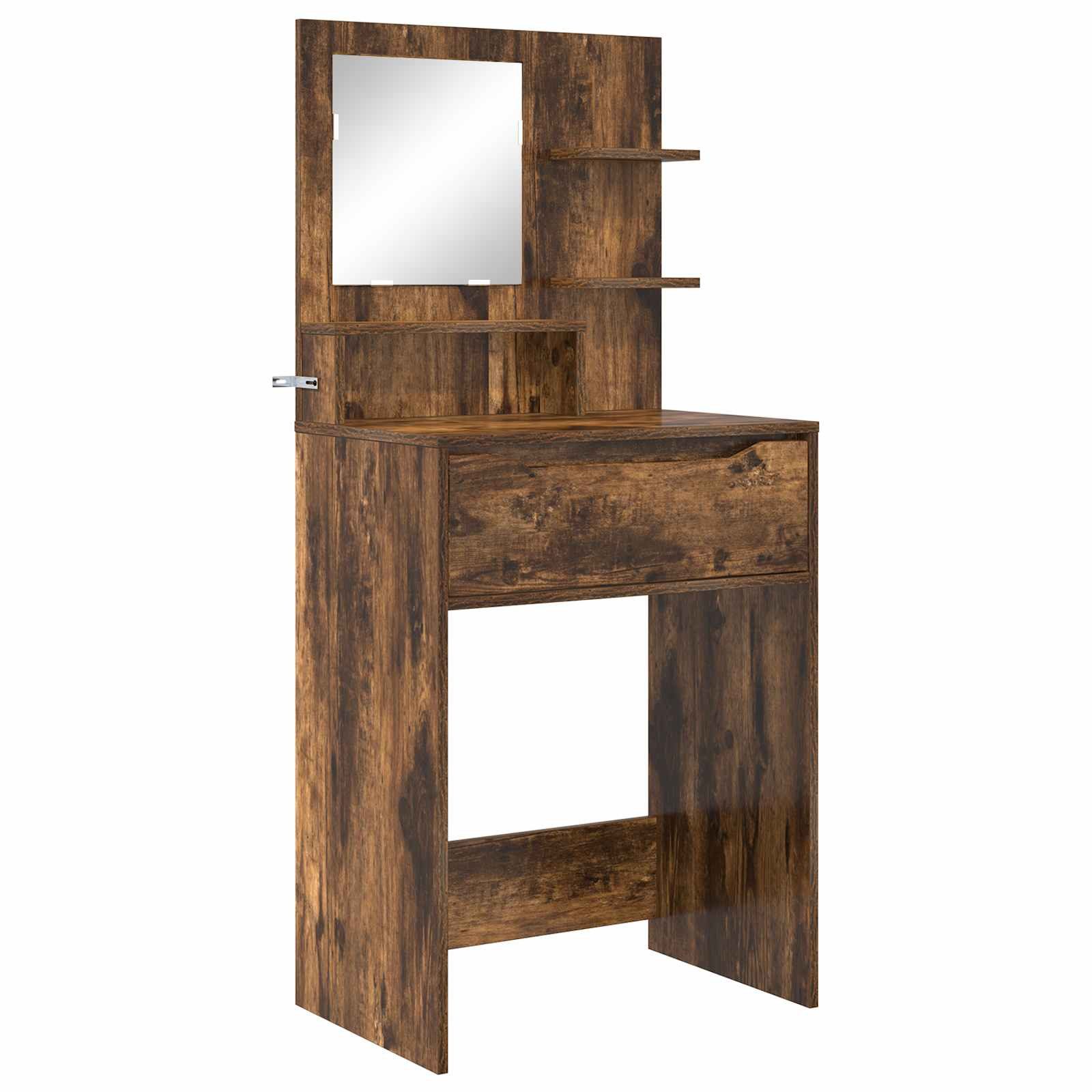 vidaXL Schminktisch Schlafzimmer-Frisiertische Geräucherte Eiche 80 x 39,6 x 135 cm (1-St)