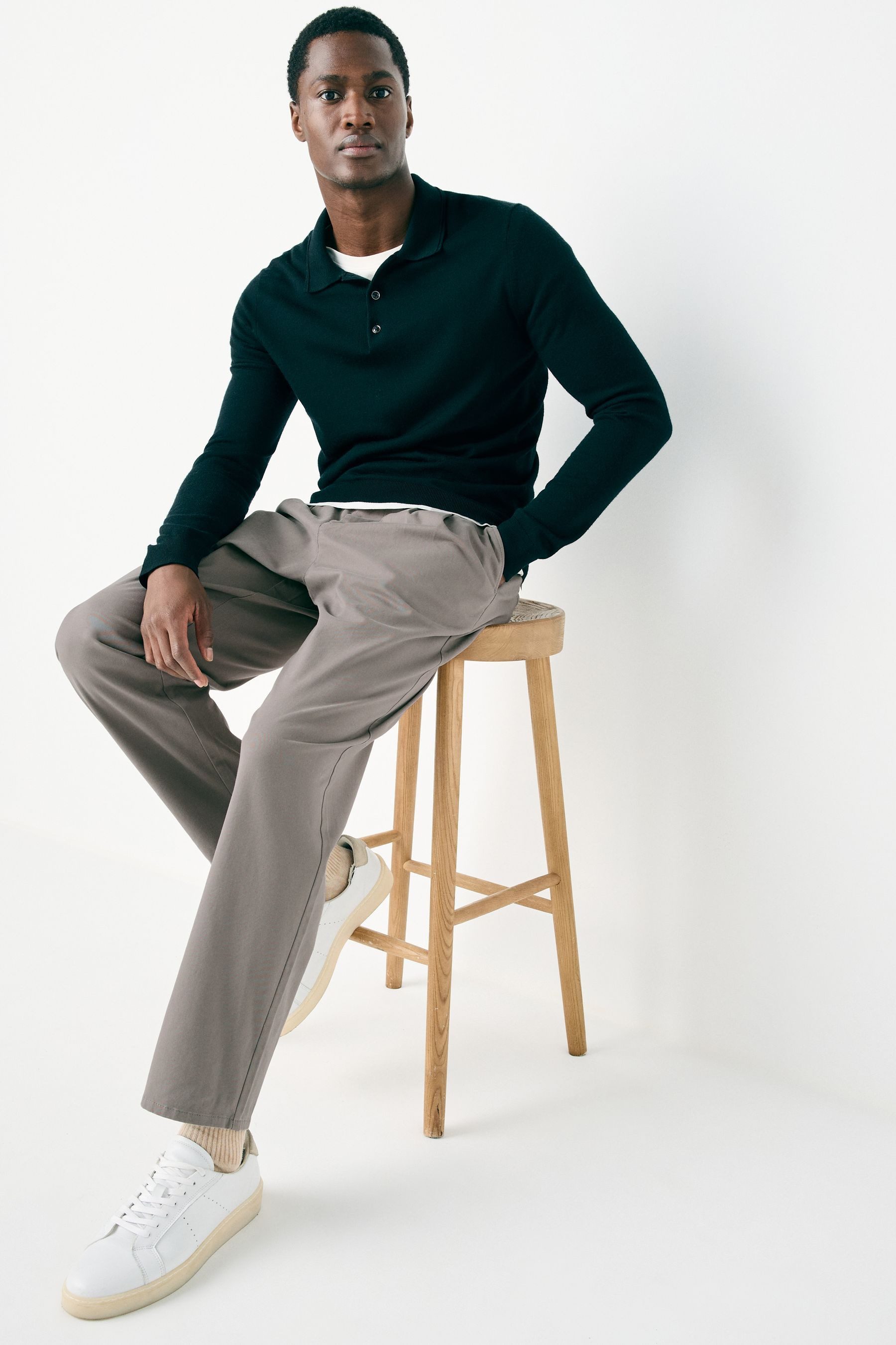 Next Stretch-Hose Relaxed Fit Chinohose mit Stretch (1-tlg)