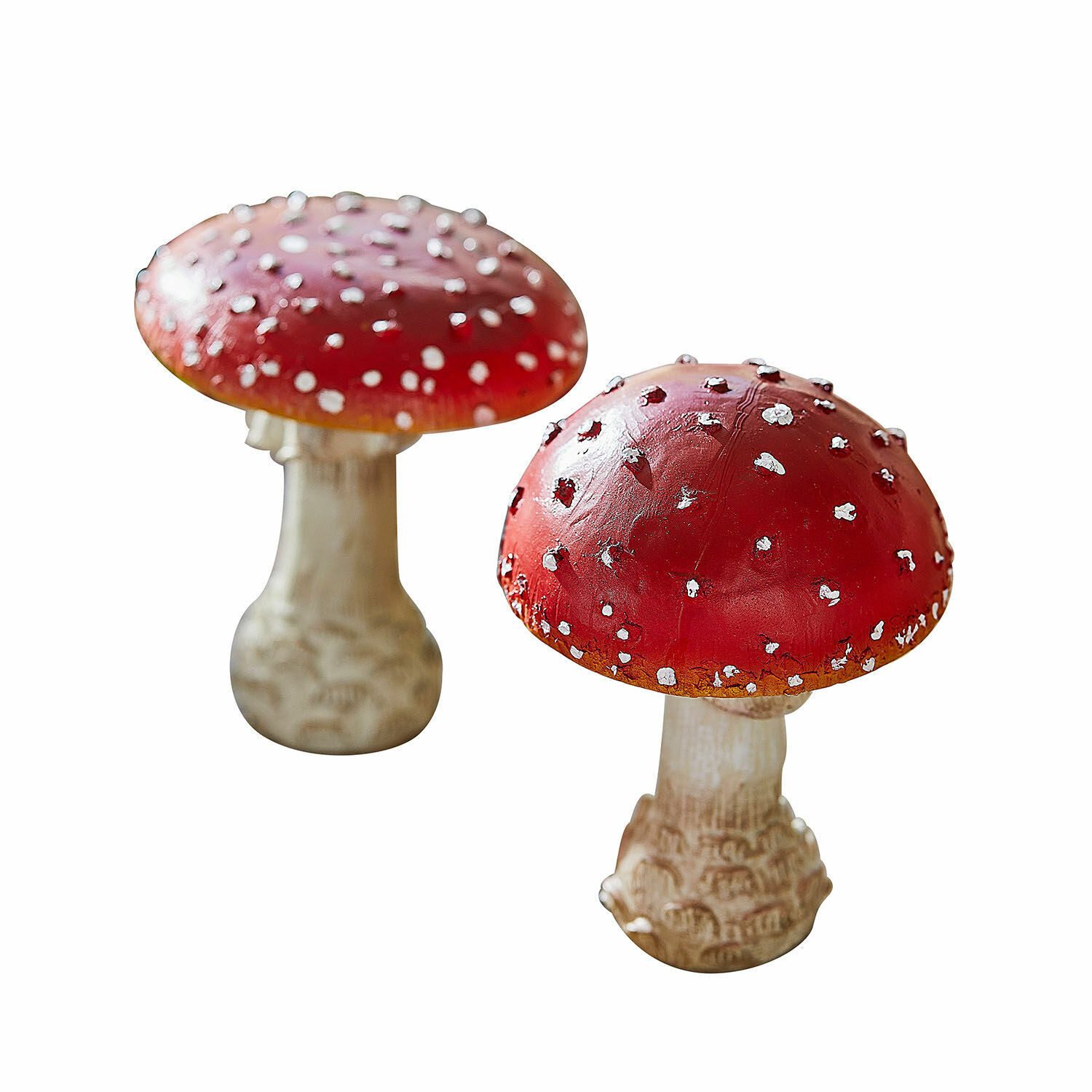 Mirabeau Dekoobjekt Deko-Pilz 2er Set Quintelle rot/weiß