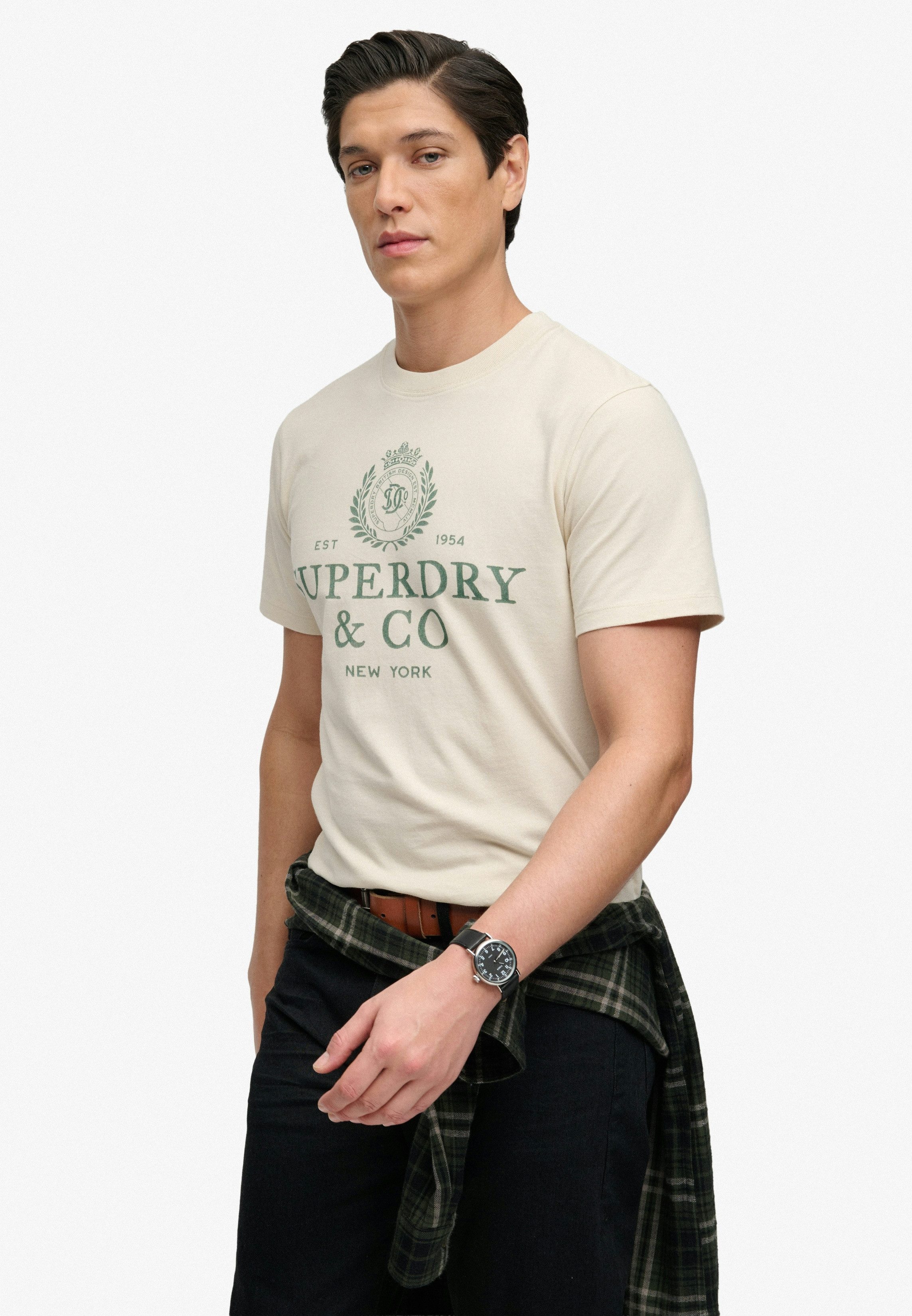 Superdry Rundhalsshirt 1954 Company Relaxed Tee Baumwolle, relaxed fit