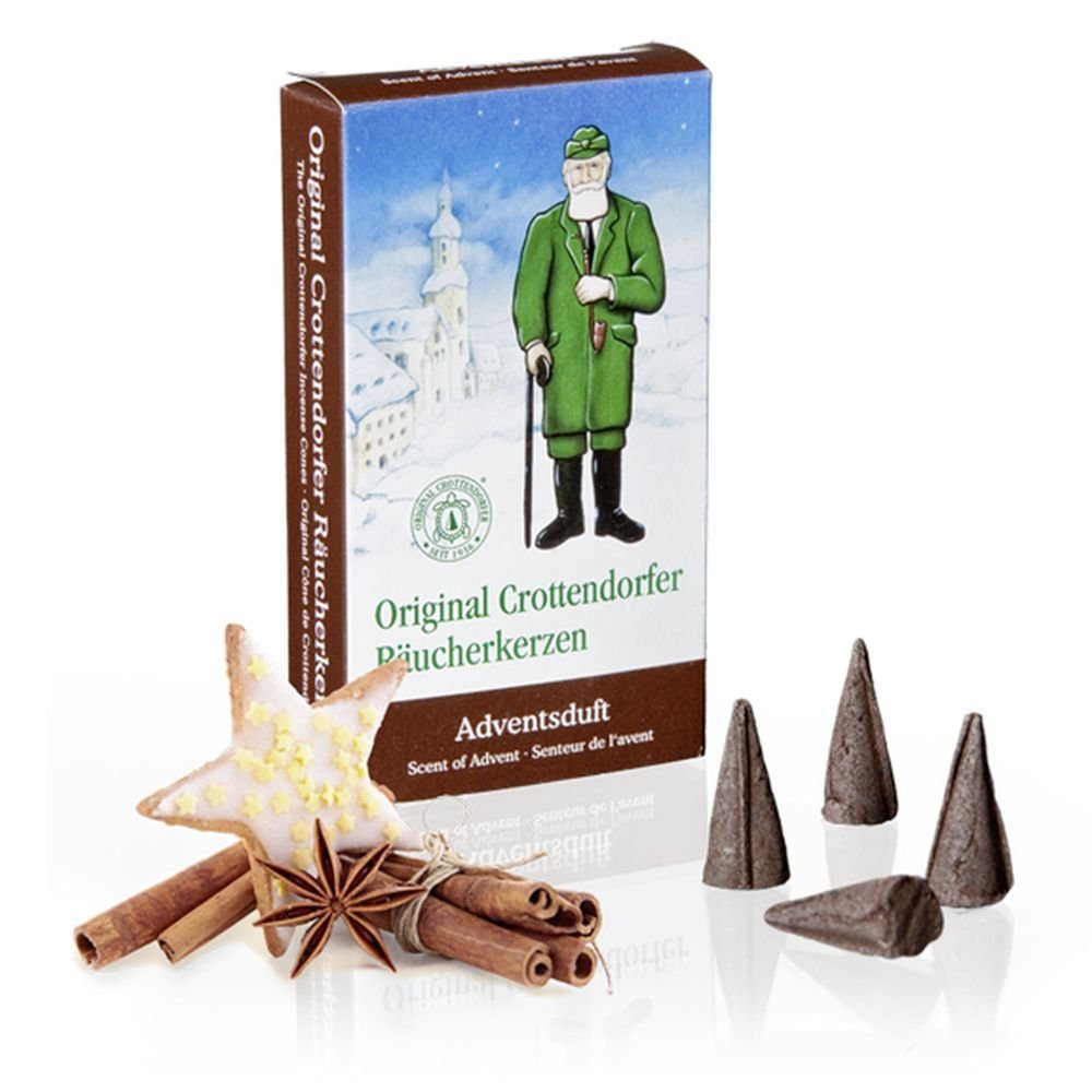 Crottendorfer Duftkerze 1 Päckchen Räucherkerzen- Adventsduft - 24er Packung