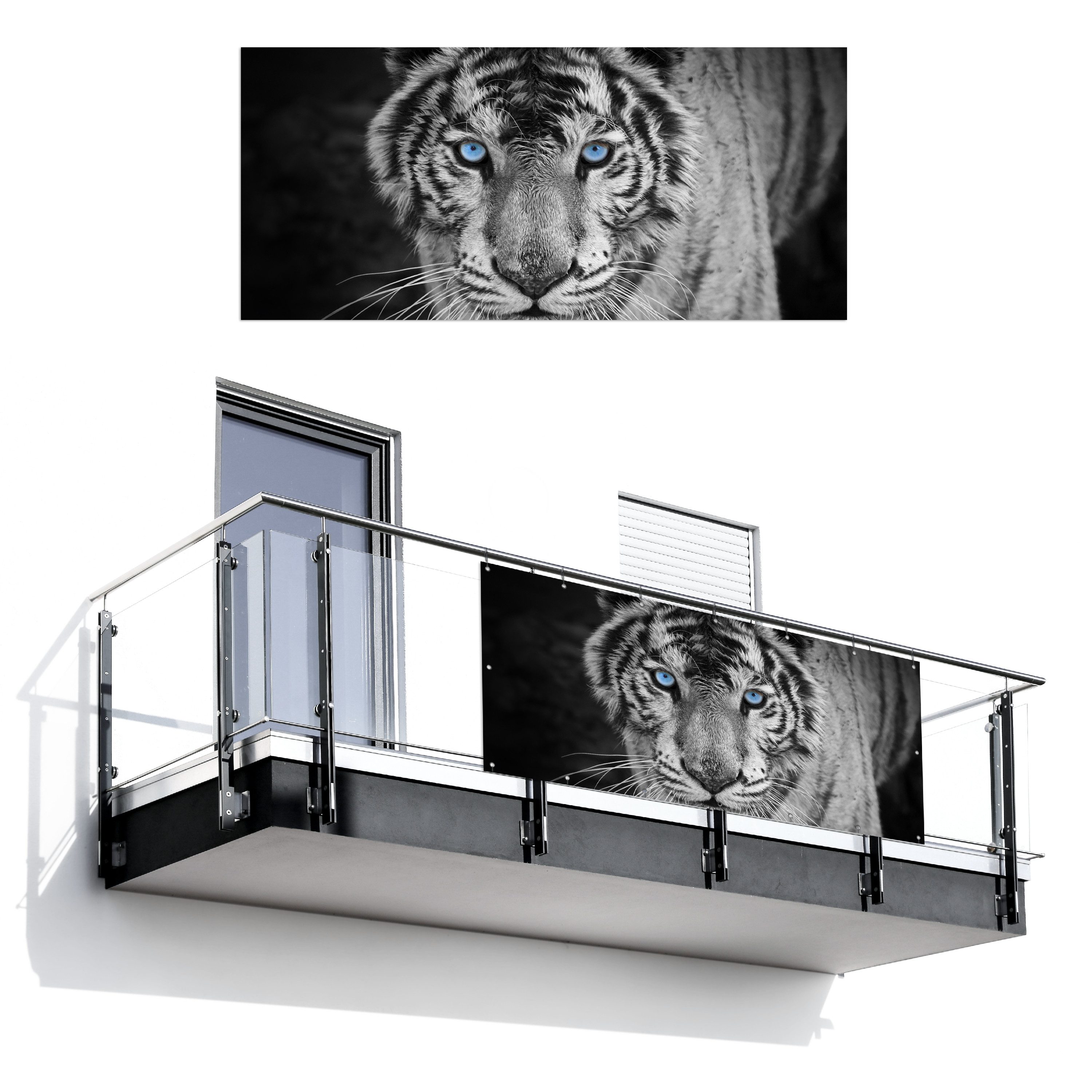 MuchoWow Balkonsichtschutz Tiere - Tiger - günstig online kaufen