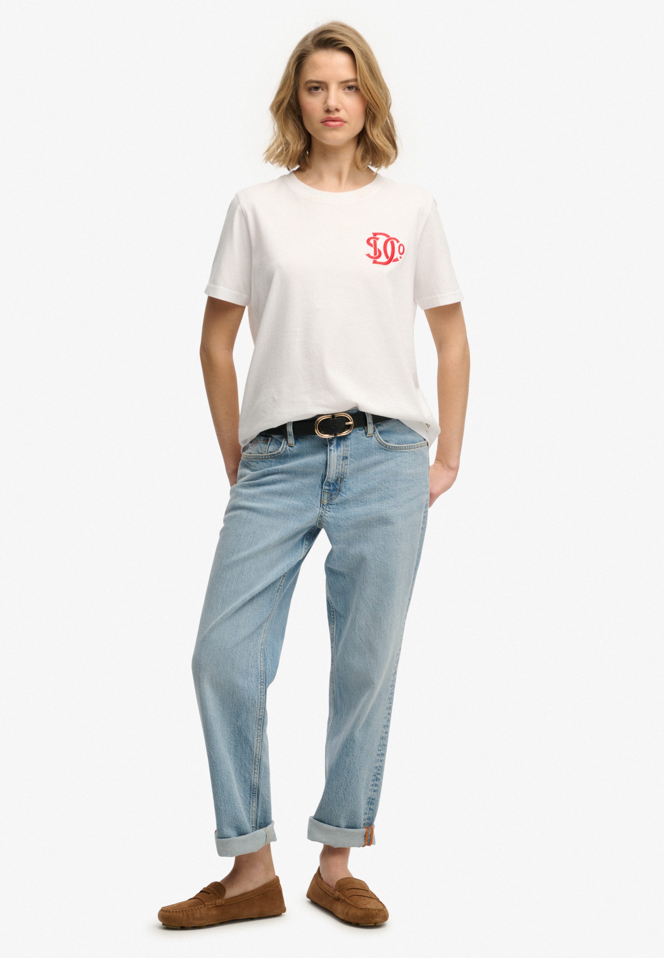 Superdry T-Shirt SD&CO NEON RELAXED TEE aus Baumwolle, Relaxed Fit, gerader Abschluss, normale Länge, Rundhals – Bild 5 von 5