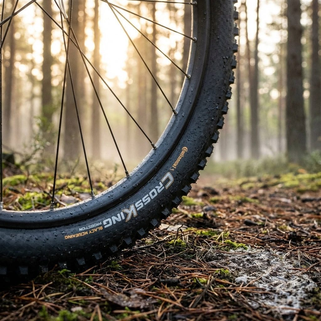 CONTINENTAL Fahrradreifen Continental Reifen Cross King 26x2.20 Zoll 55-559 schwarz E-25 Draht