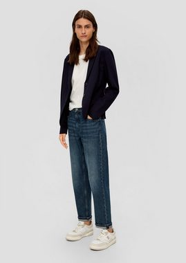 s.Oliver 7/8-Jeans Ankle-Jeans Franciz / Relaxed Fit / Mid Rise / Tapered Leg Waschung, Label-Patch