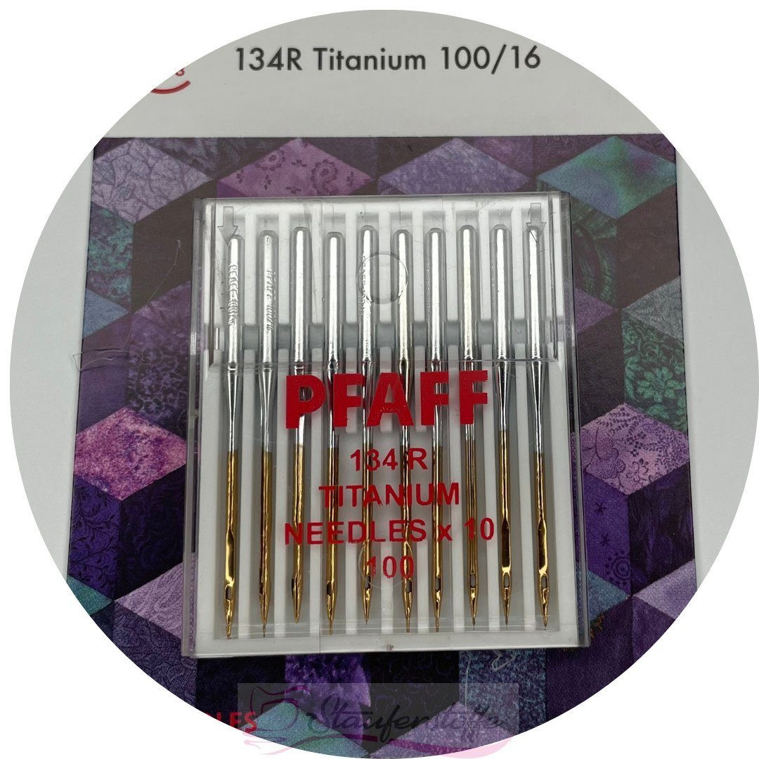 PFAFF Nähmaschine Original PFAFF Titanium 10 Nadeln 100/16 134R Stärke Nadeln