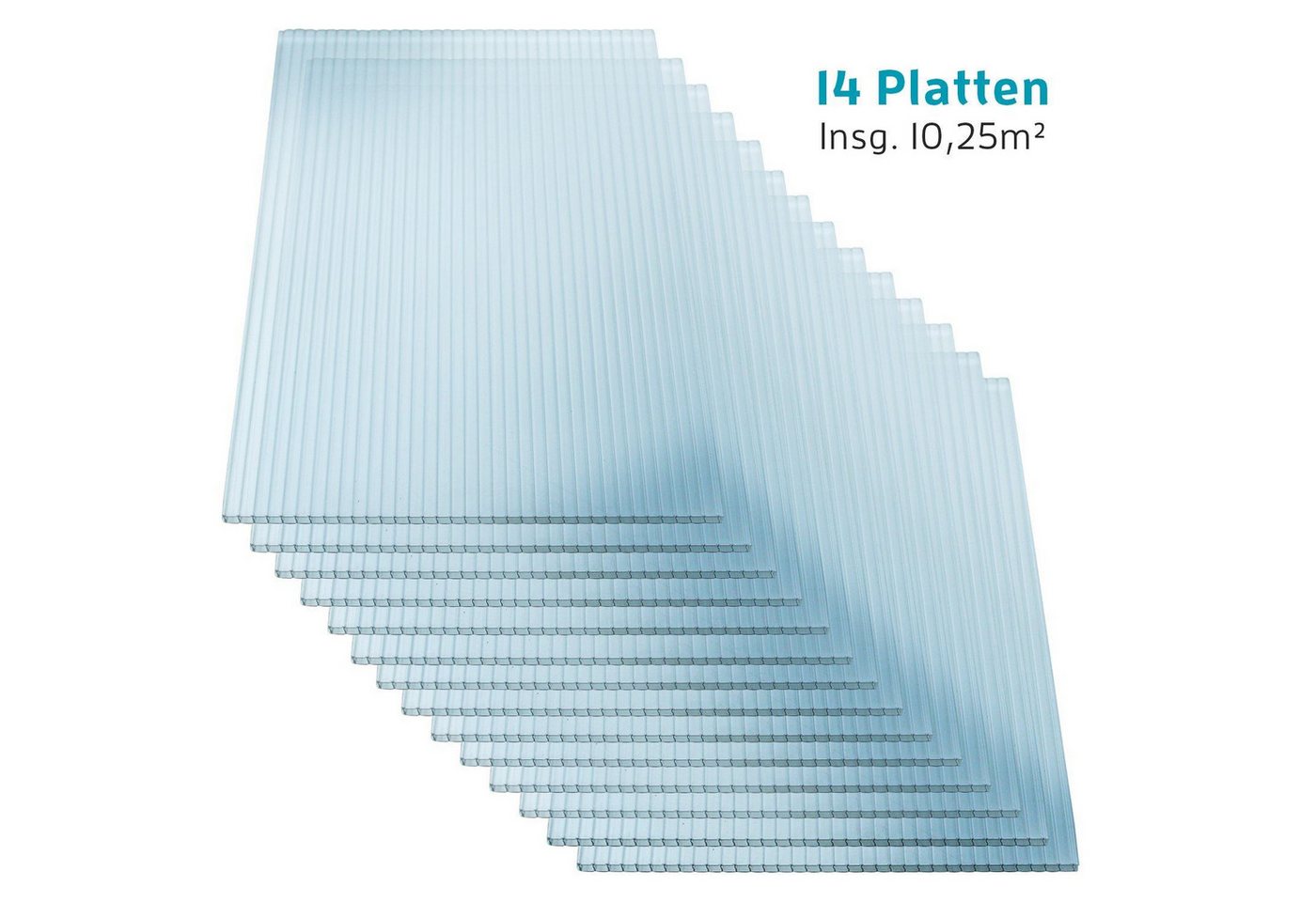 Thumbnail - Kaiser plastic Gewächshaus Gewächshausplatten Sets, 4 bis 10 mm Stärke, PC Doppelstegplatte, Made in Germany - Hagelfest...