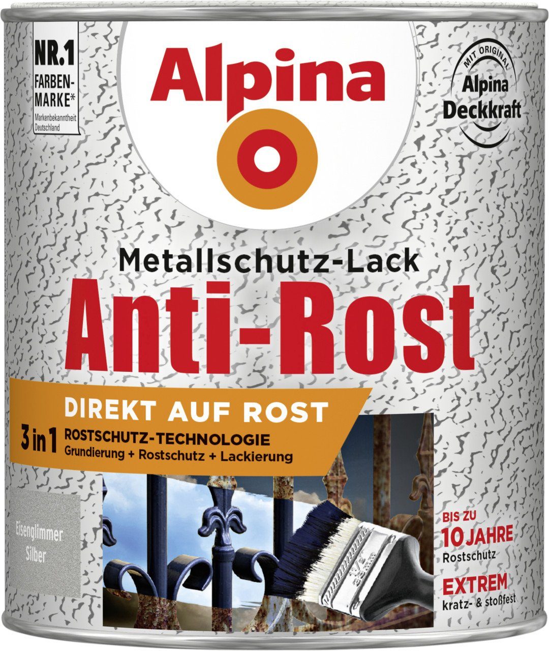 Alpina Metallschutzlack Alpina Metallschutz-Lack ml Eisenglimmer 750