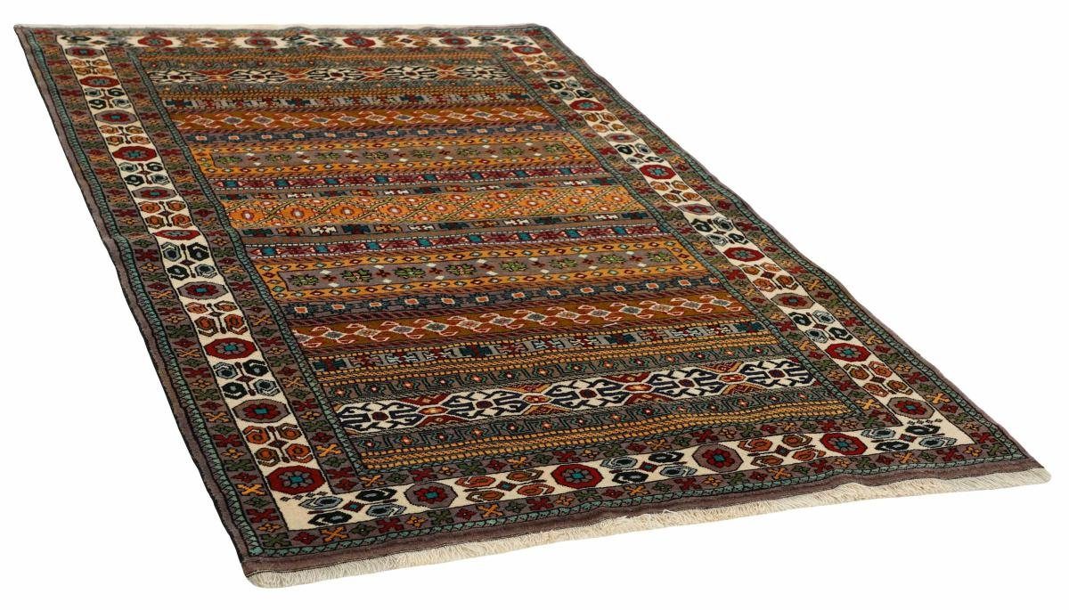 Orientteppich Turkaman 135x206 Handgeknüpfter Nain Höhe: 6 Perserteppich, Trading, mm rechteckig, / Orientteppich