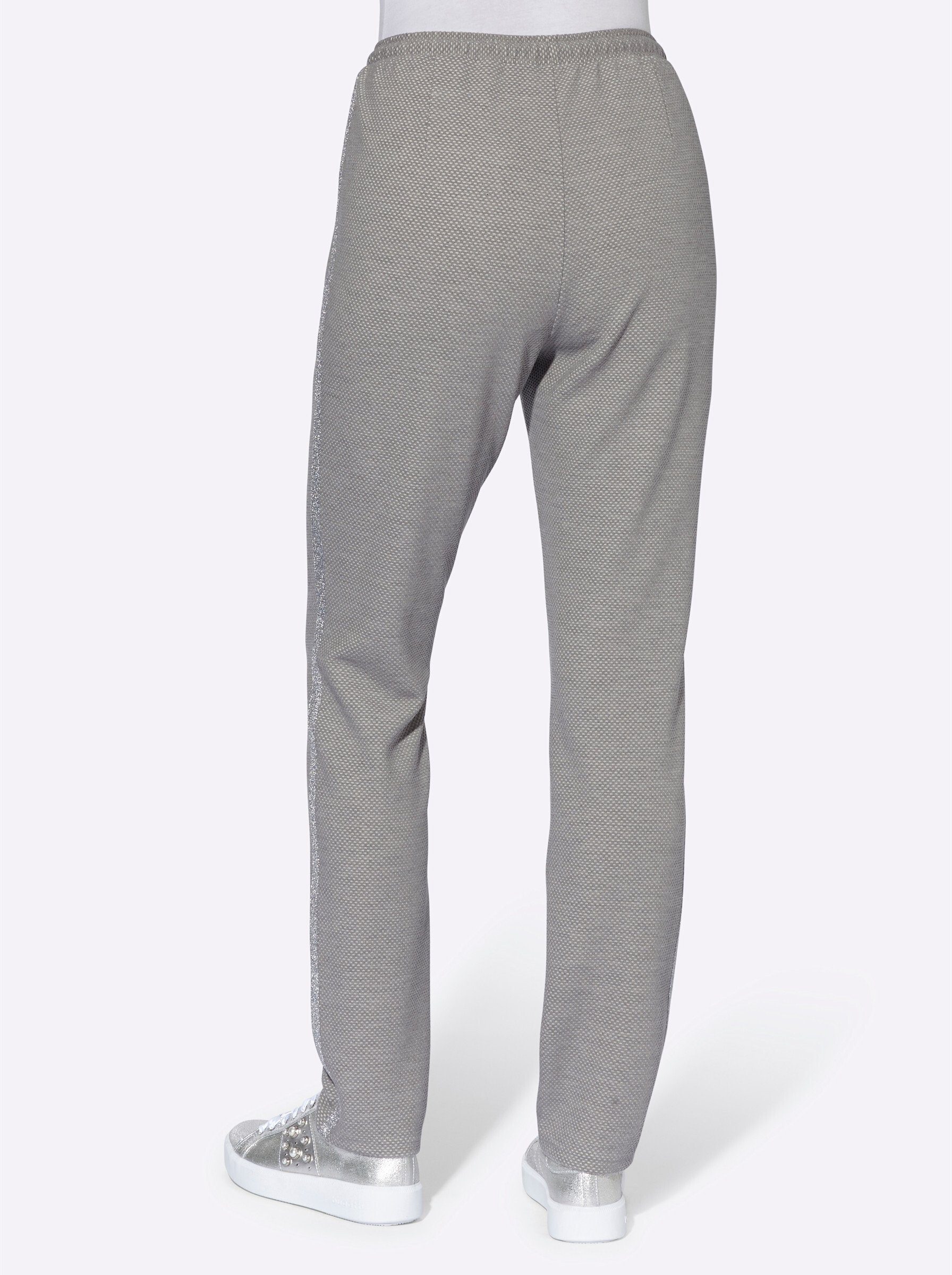 Sieh an! Jerseyhose Jersey-Hose komfortabel in Struktur-Optik, mit Galonstreifen