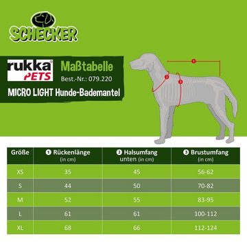 Rukka Hundebademantel Rukka® MICRO LIGHT Hundebademantel, in verschiedenen Größen