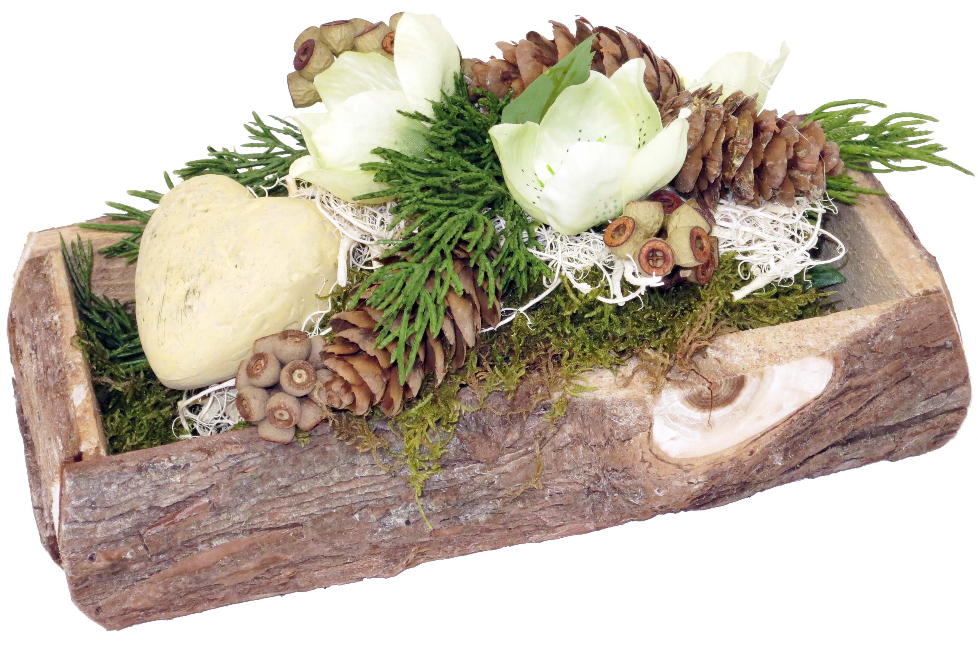 CreaFlor Home Dekokranz Grabschmuck, Handarbeit, Natur, Motiv: Herz