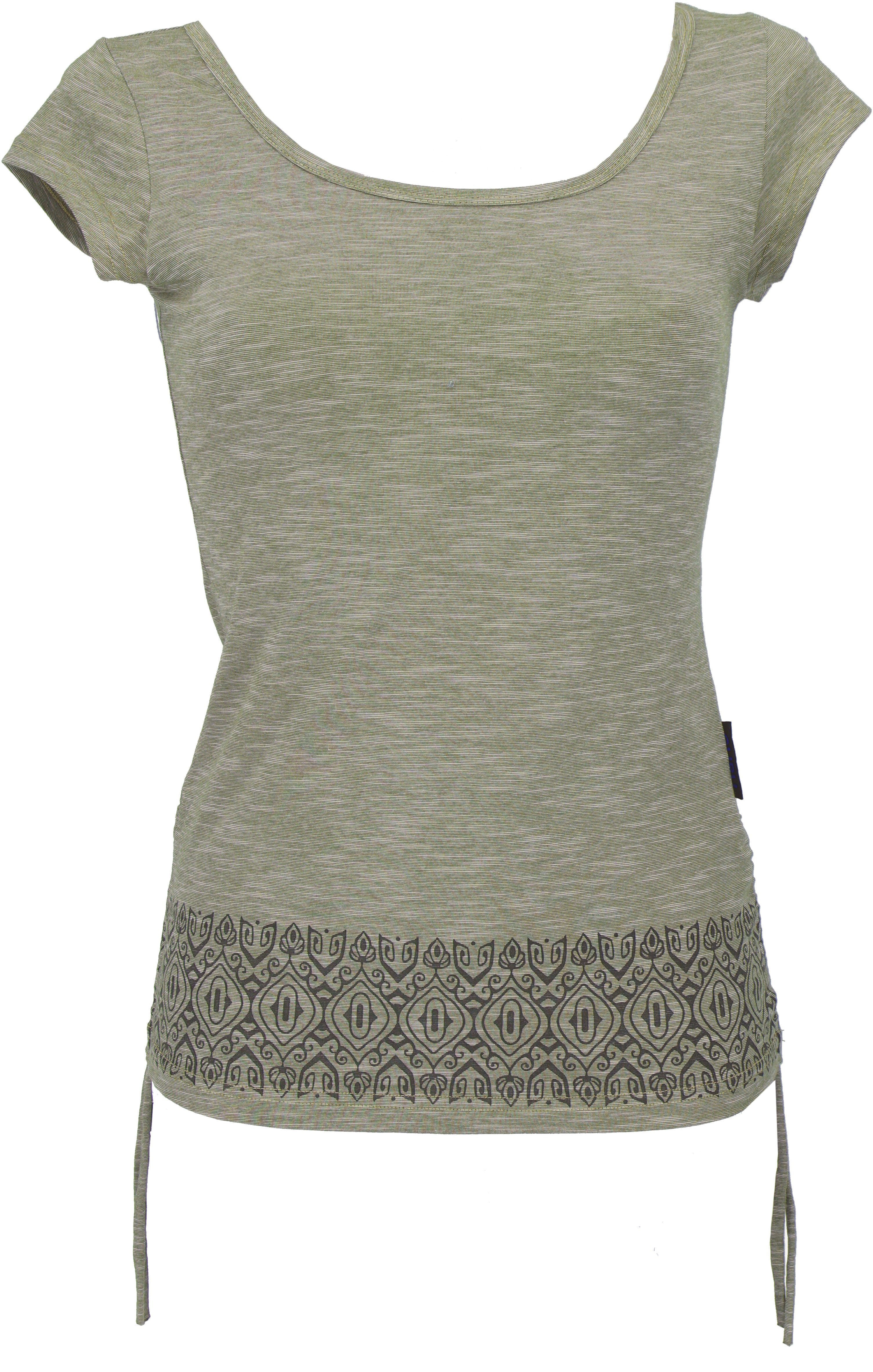 Guru-Shop T-Shirt Yoga -T-Shirt aus Bio-Baumwolle günstig online kaufen