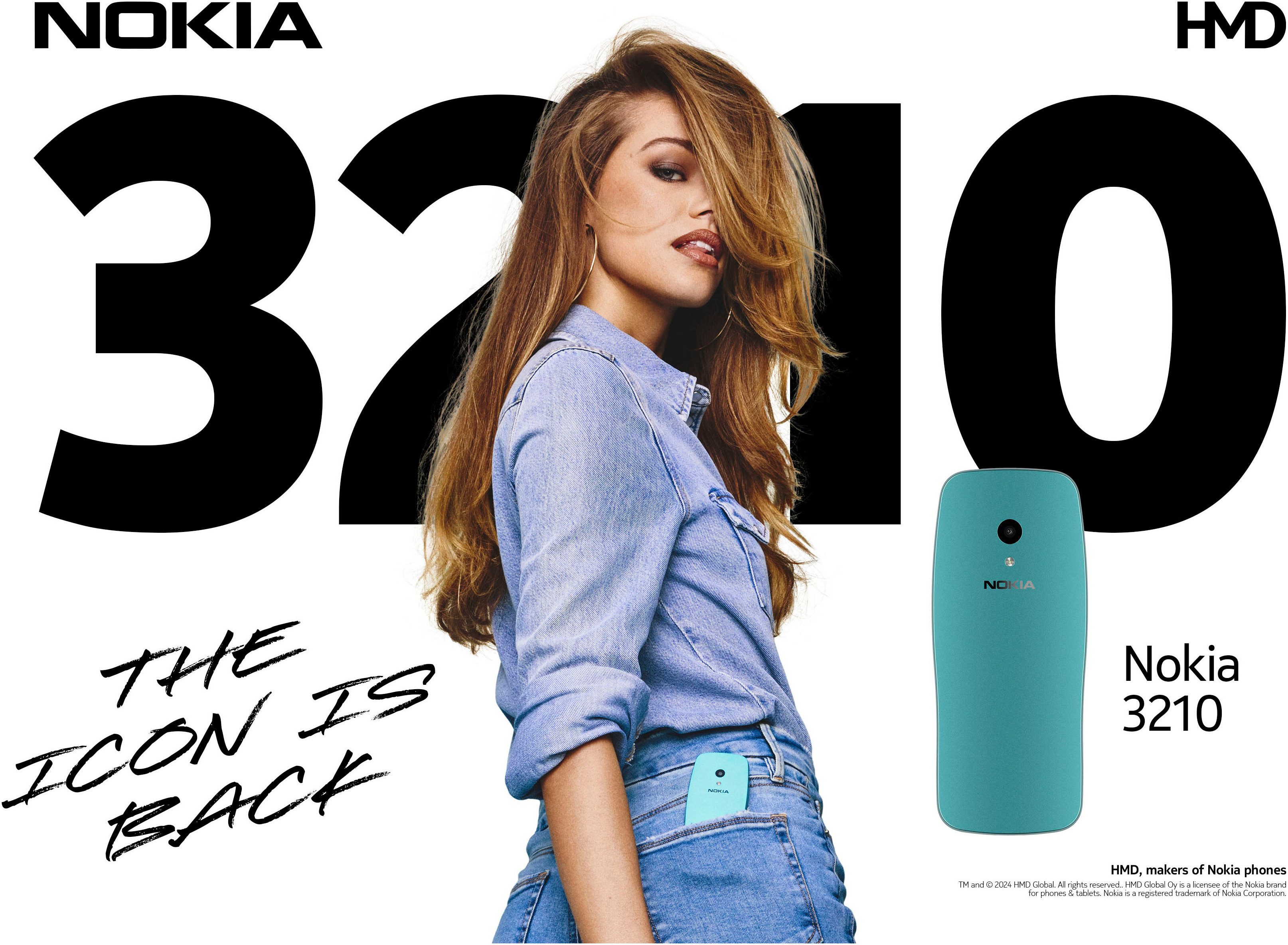 Nokia 3210 4G Handy (6,09 cm/2,4 Zoll, 2 MP Kamera)