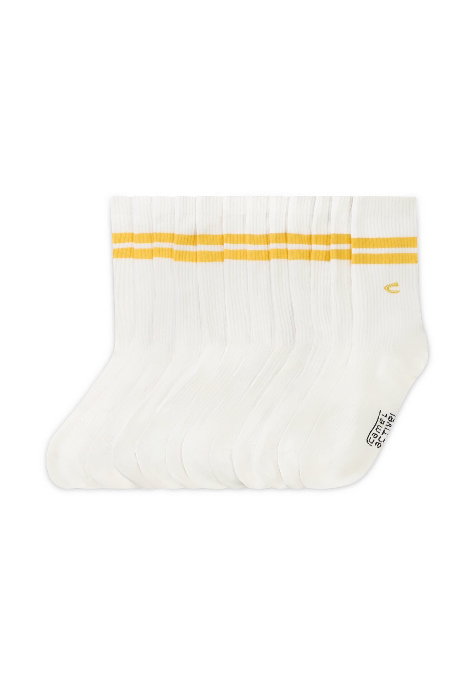 camel active Freizeitsocken mit Streifen-Detail (6-Paar, 6 Paar) Markenlogo