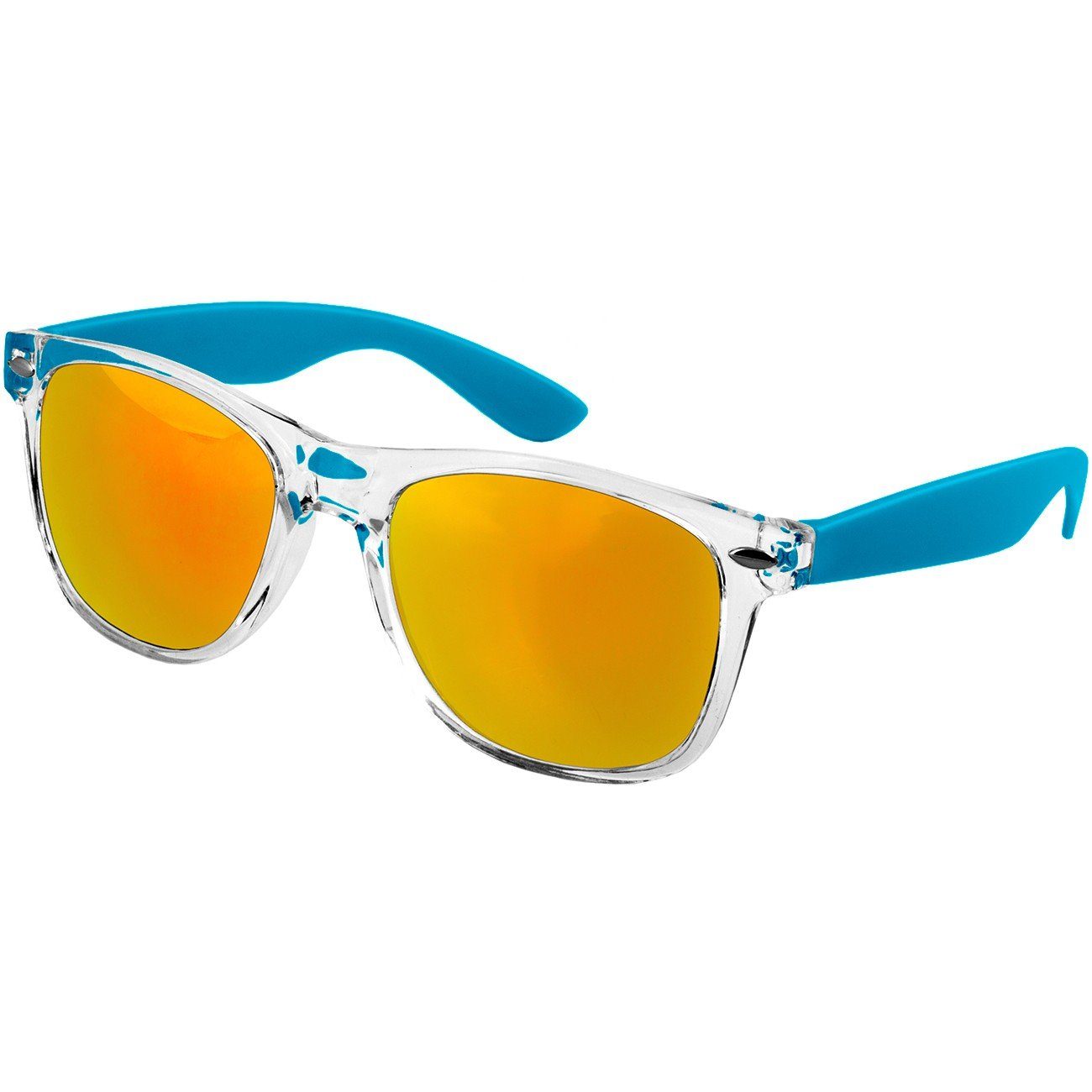RETRO gold türkis SG017 Caspar verspiegelt / Damen Sonnenbrille Designbrille