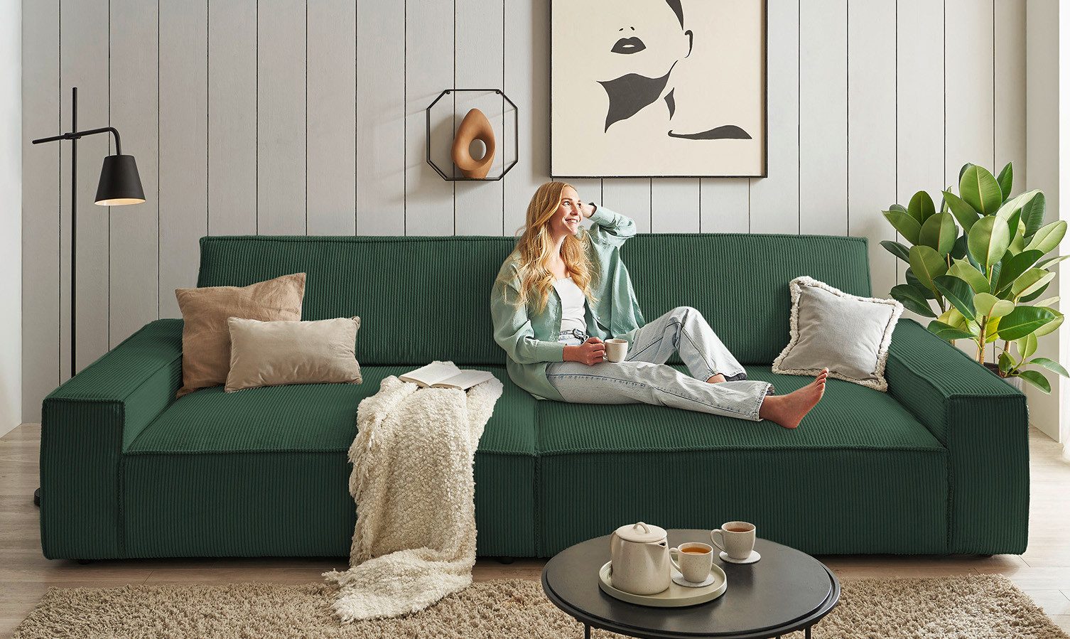 Home affaire Big-Sofa NEU: SHERWOOD XXL, günstig online kaufen
