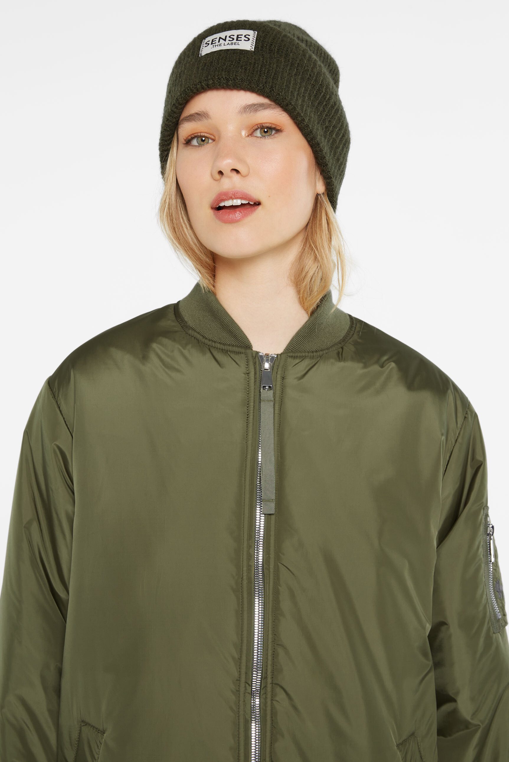 SENSES.THE LABEL Langjacke mit Two-Way-Zipper