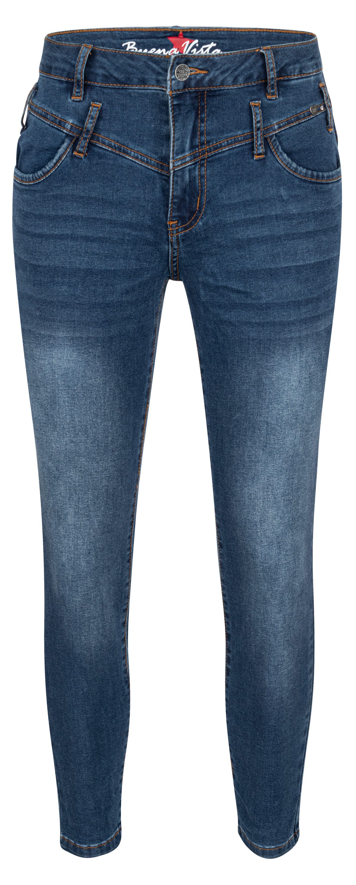 Stretch-Jeans BUENA VISTA FLORIDA 7/8 dark stone 2508 B5744 102.4452 - Cozy Denim