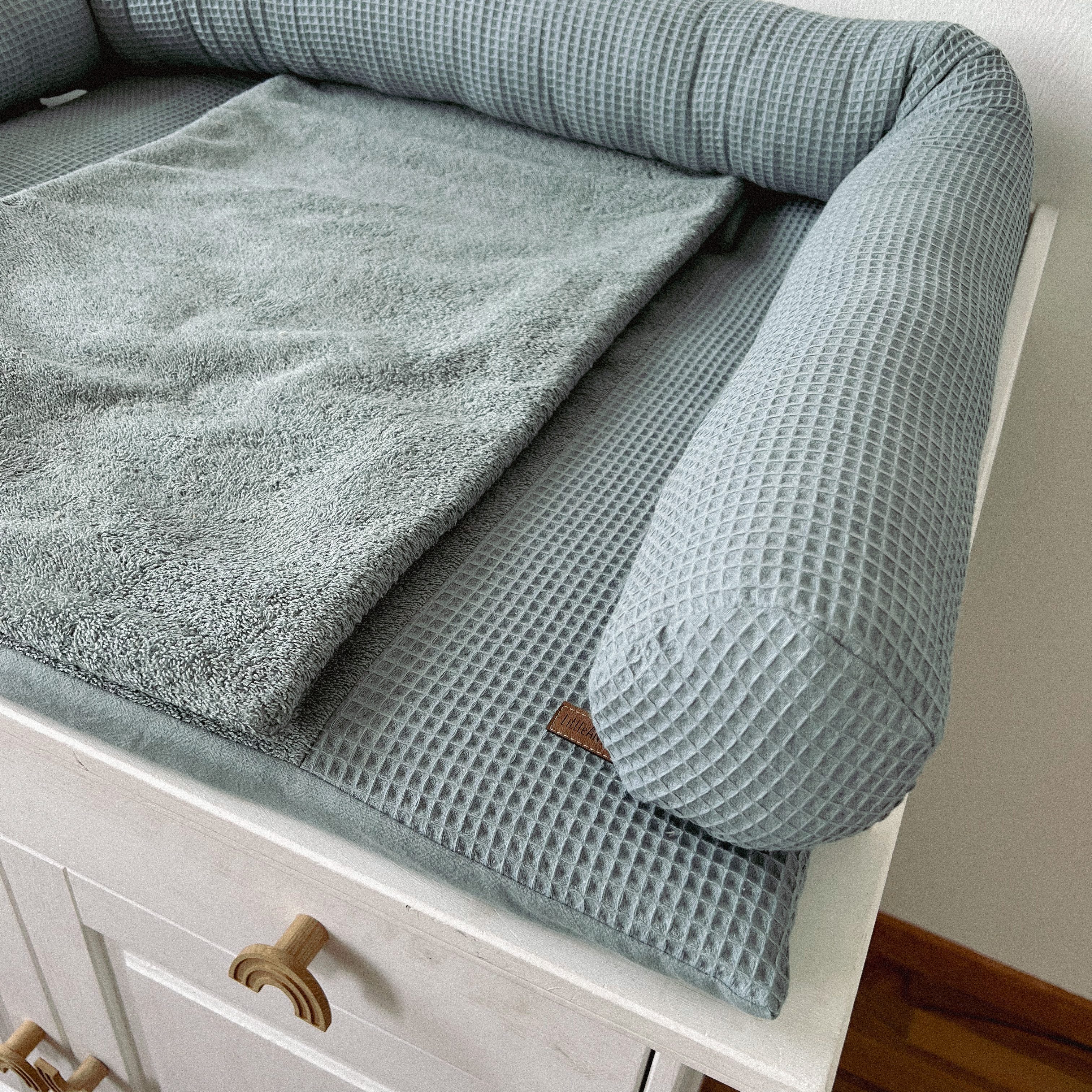 LittleANTunique Wickelauflage WICKELTISCHAUFLAGE, WICKELUNTERLAGE WAFFELPIQ günstig online kaufen