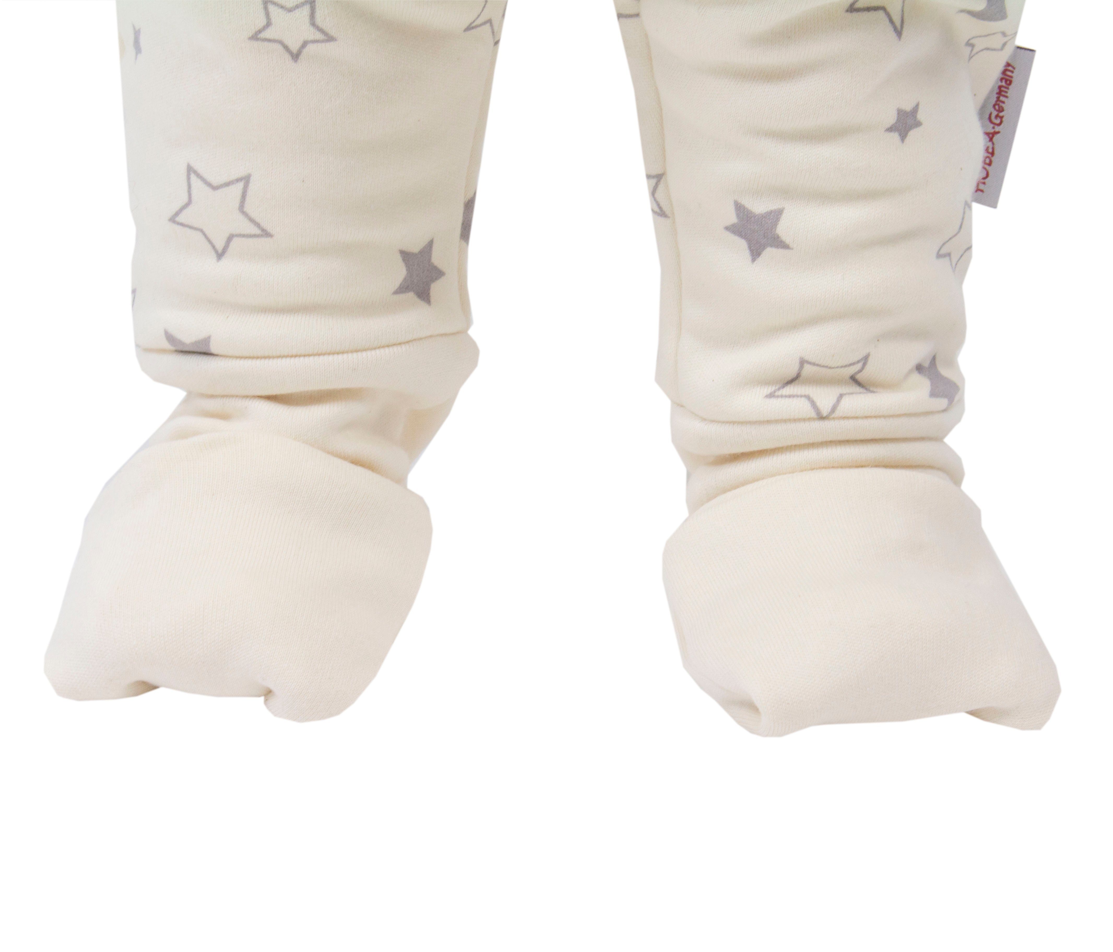 Kinder Mädchen (Gr. 50 - 92) HOBEA-Germany Babyschlafsack Schlafsack aus Biobaumwolle mit Füßen in verschieden Designs und Farbe