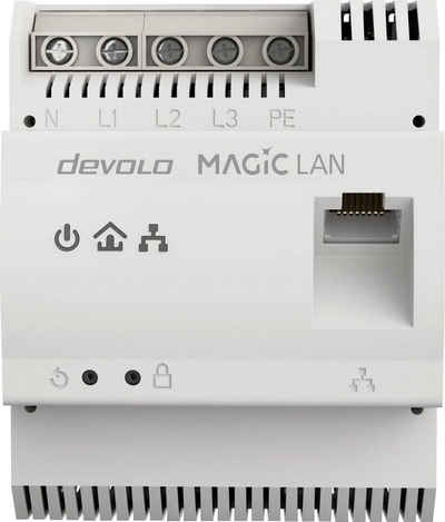 DEVOLO Magic 2 LAN DINrail, Powerline Hutschienenadapter Netzwerk-Adapter zu RJ-45 (Ethernet)