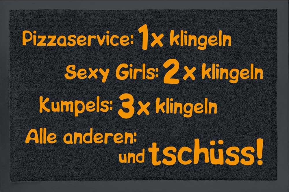 Fußmatte Fußmatte - Pizzaservice: 1x klingeln