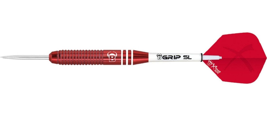 BULL'S Dartpfeil BULL'S Steeldart, Wega, Messing, 23 g, rot