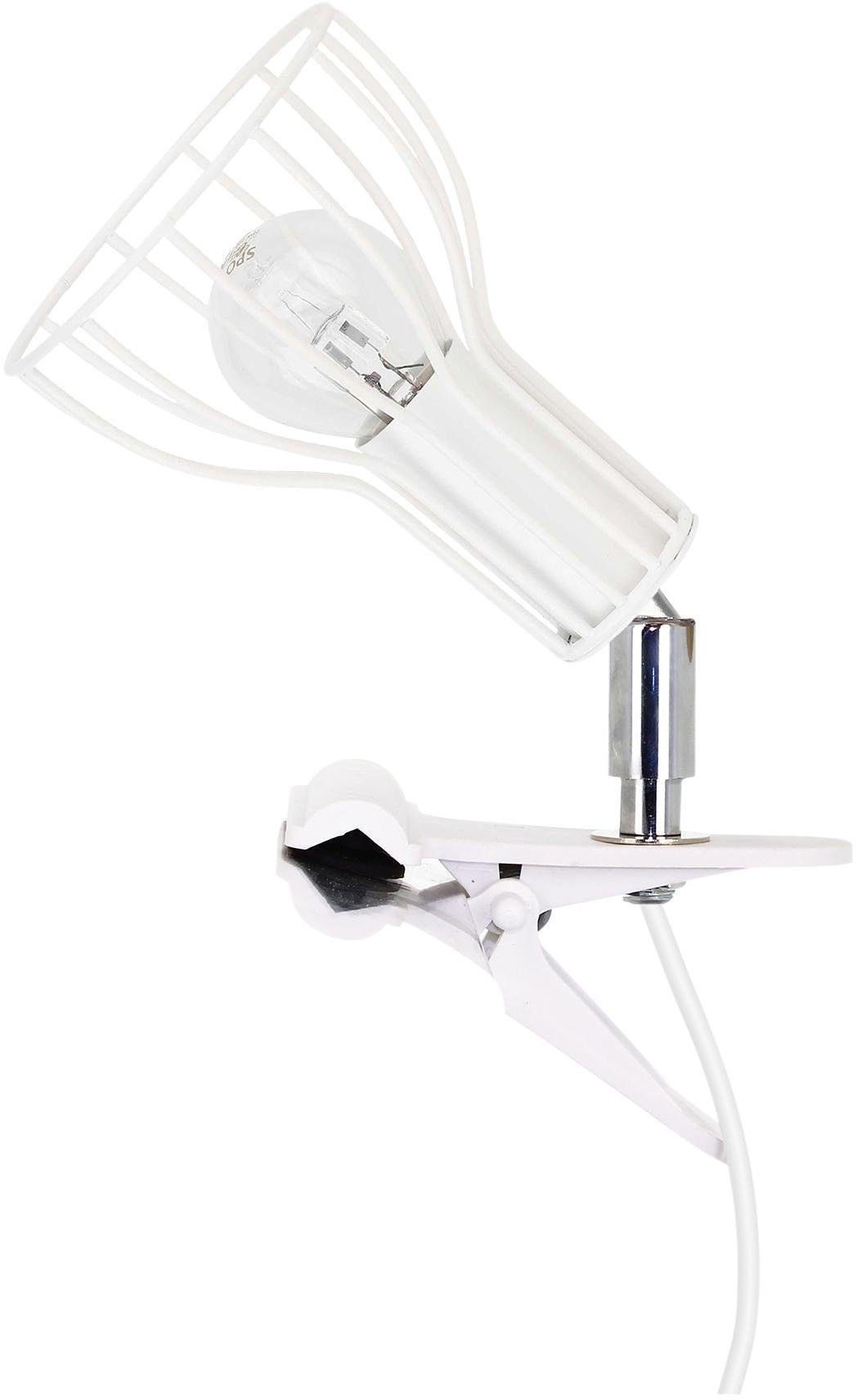 Dekorativer SPOT Moderne Light Klemmleuchte, ohne aus Schirm MEGAN, passendes E14 Metall, LM Leuchtmittel, Klemmleuchte