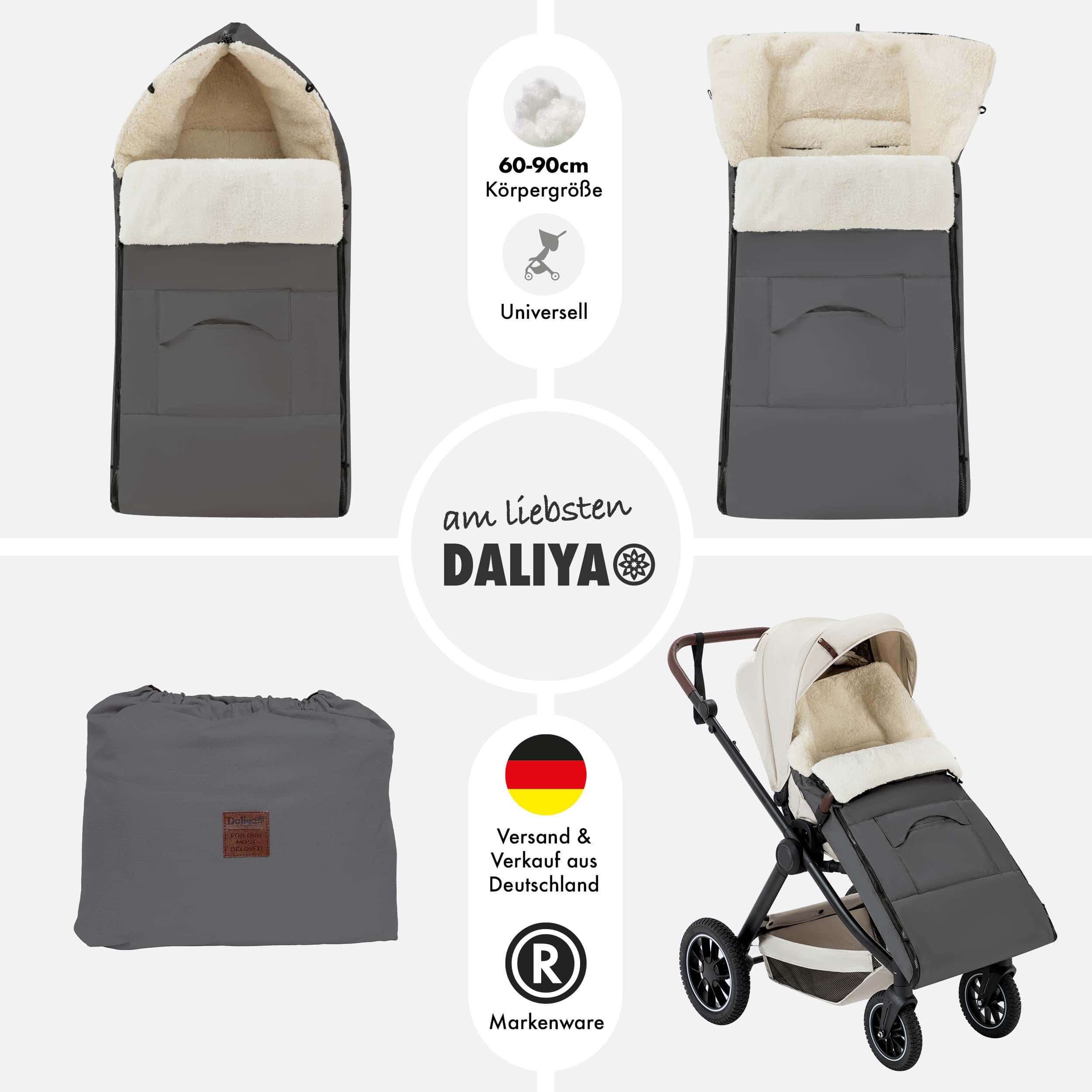 Daliya® Fußsack Schlafsack und Fußsack für Buggy und Sportsitz, Winterfußsa günstig online kaufen