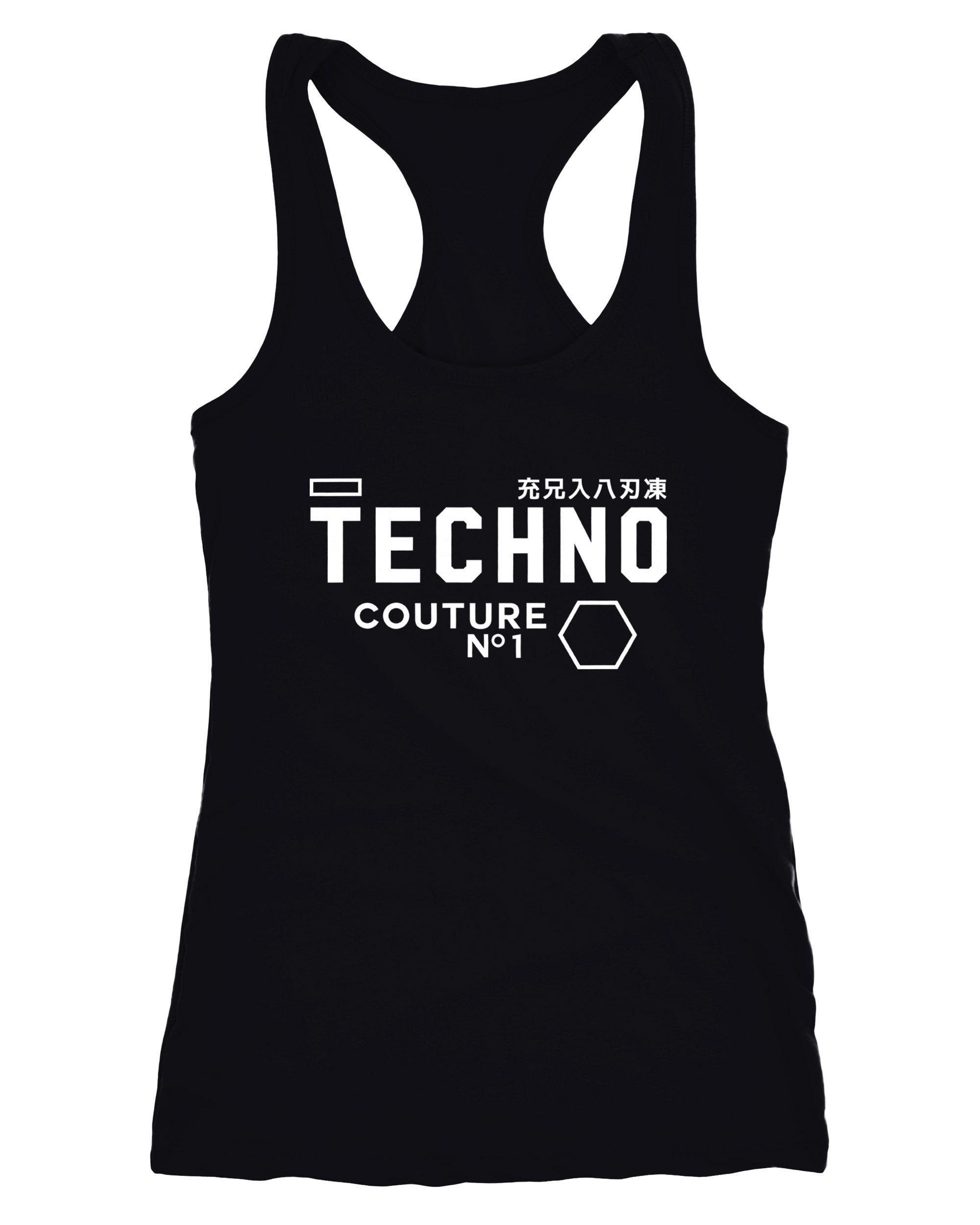 Neverless Tanktop Tank-Top Techno Logo Schrift Damen Racerback Neverless®