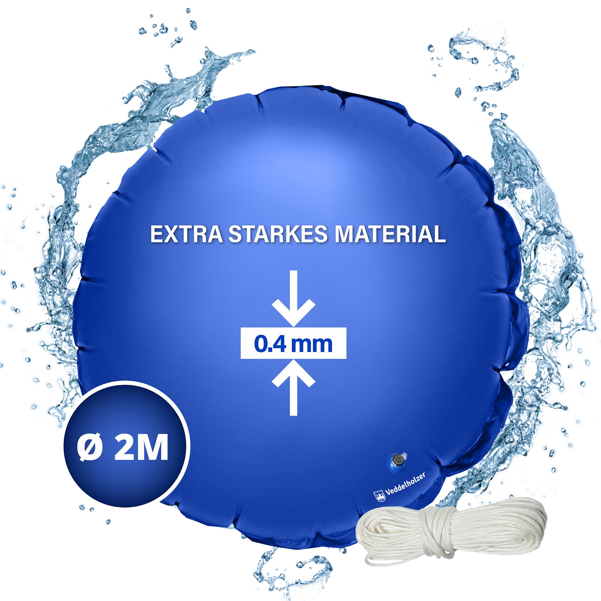 Veddelholzer aufblasbare Whirlpoolabdeckung Poolkissen Winter XL Ø2 m Luftk günstig online kaufen