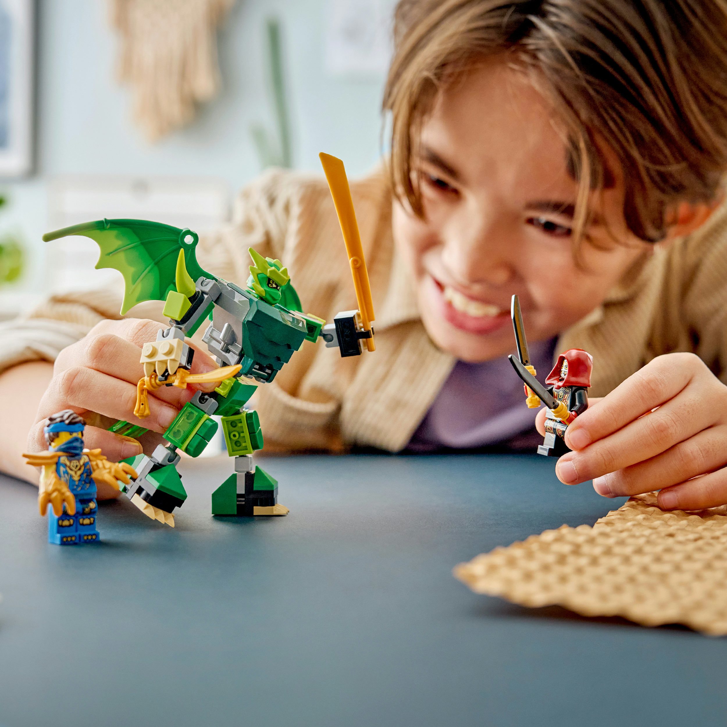 LEGO® Lloyds Drachen-Mech Battle Set (71862), LEGO Ninjago Konstruktionsspielsteine, (81 St), Made in Europe
