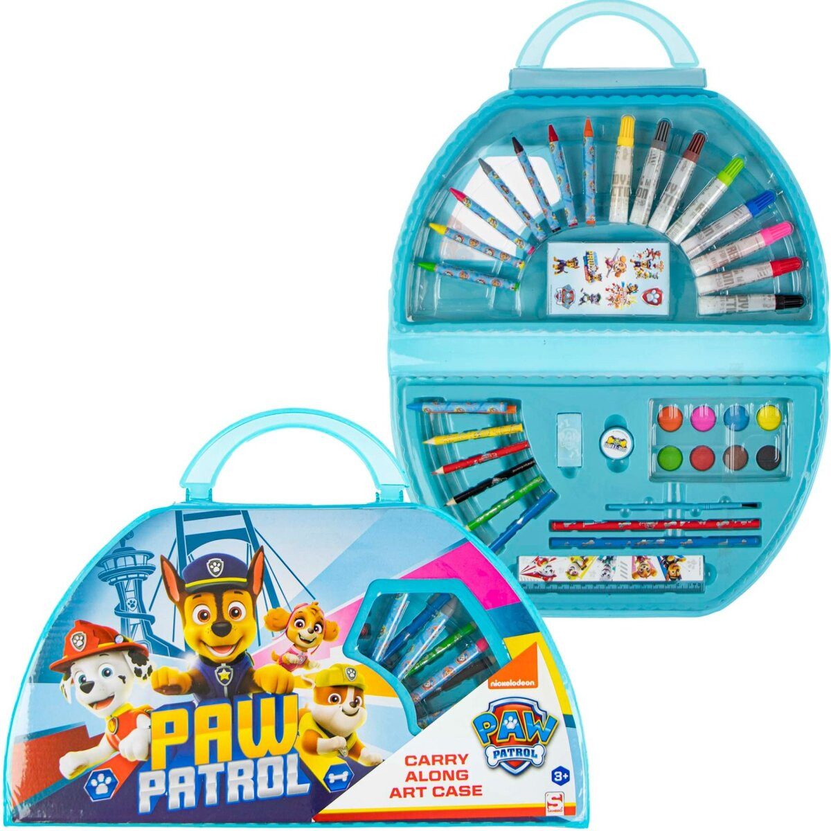 PAW PATROL Kreativset Paw Patrol Kunst-Set Mal- und Zeichenkoffer Kreativset