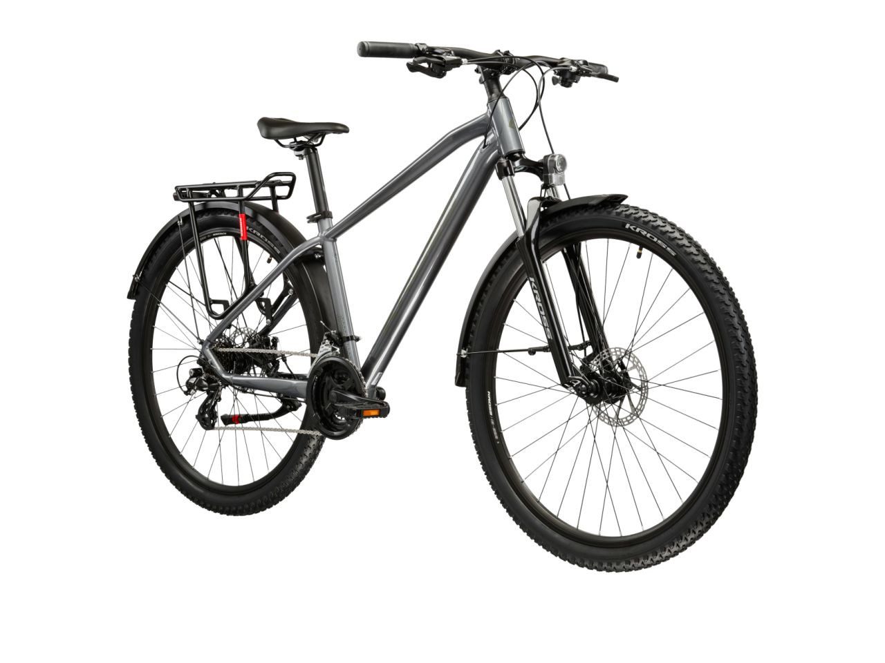 Kross Mountainbike KROSS Mountainbike Hardtail 27,5" Hexagon 2.0 Eq grau 21 Gänge, 21 Gang Shimano ALTUS M310 Schaltwerk, Kettenschaltung