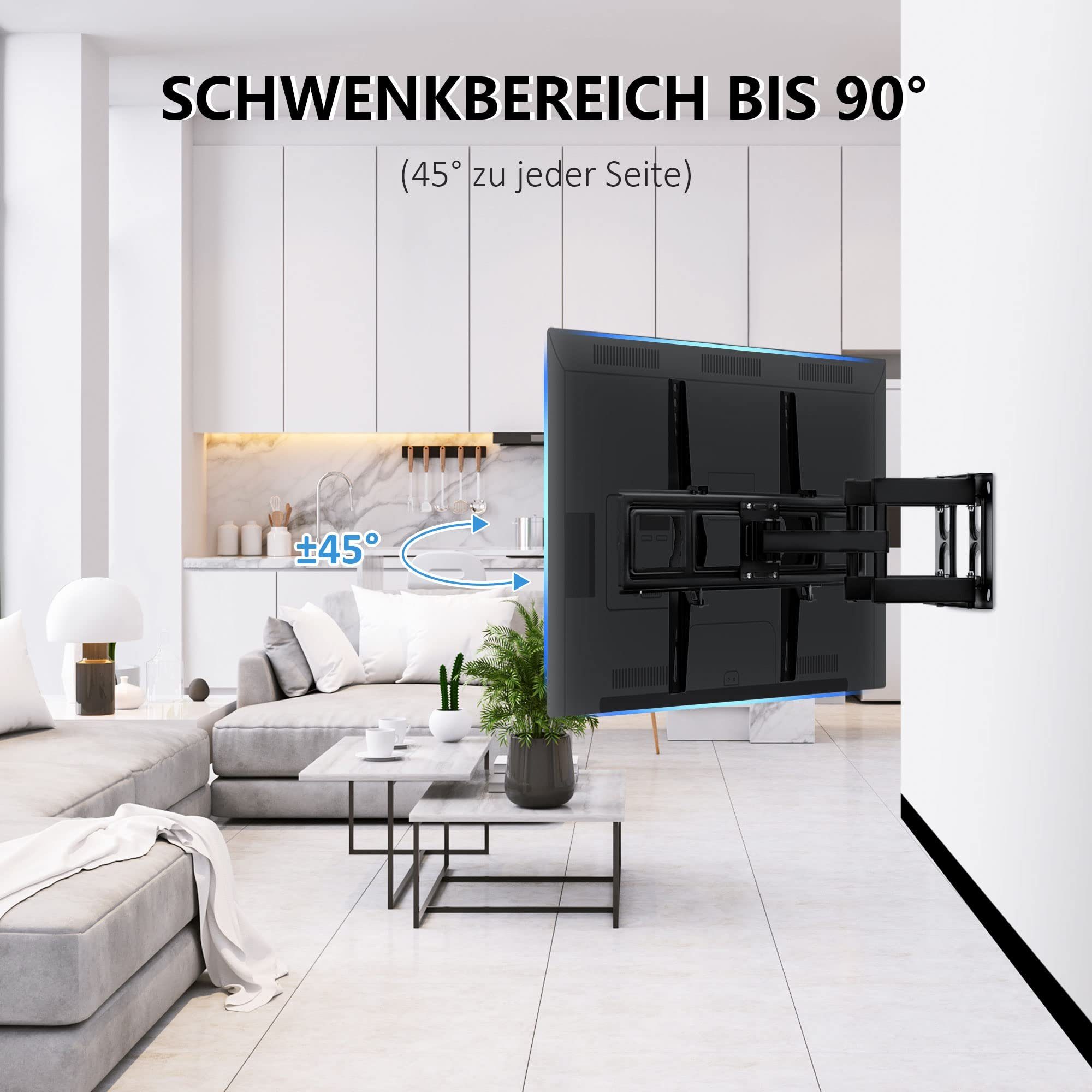 Ribelli TV-Ständer TV Wandhalterung, ca. 64x42x42 cm, (TV Halterung)