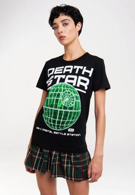 LOGOSHIRT T-Shirt Star Wars - Death Star mit coolem Print