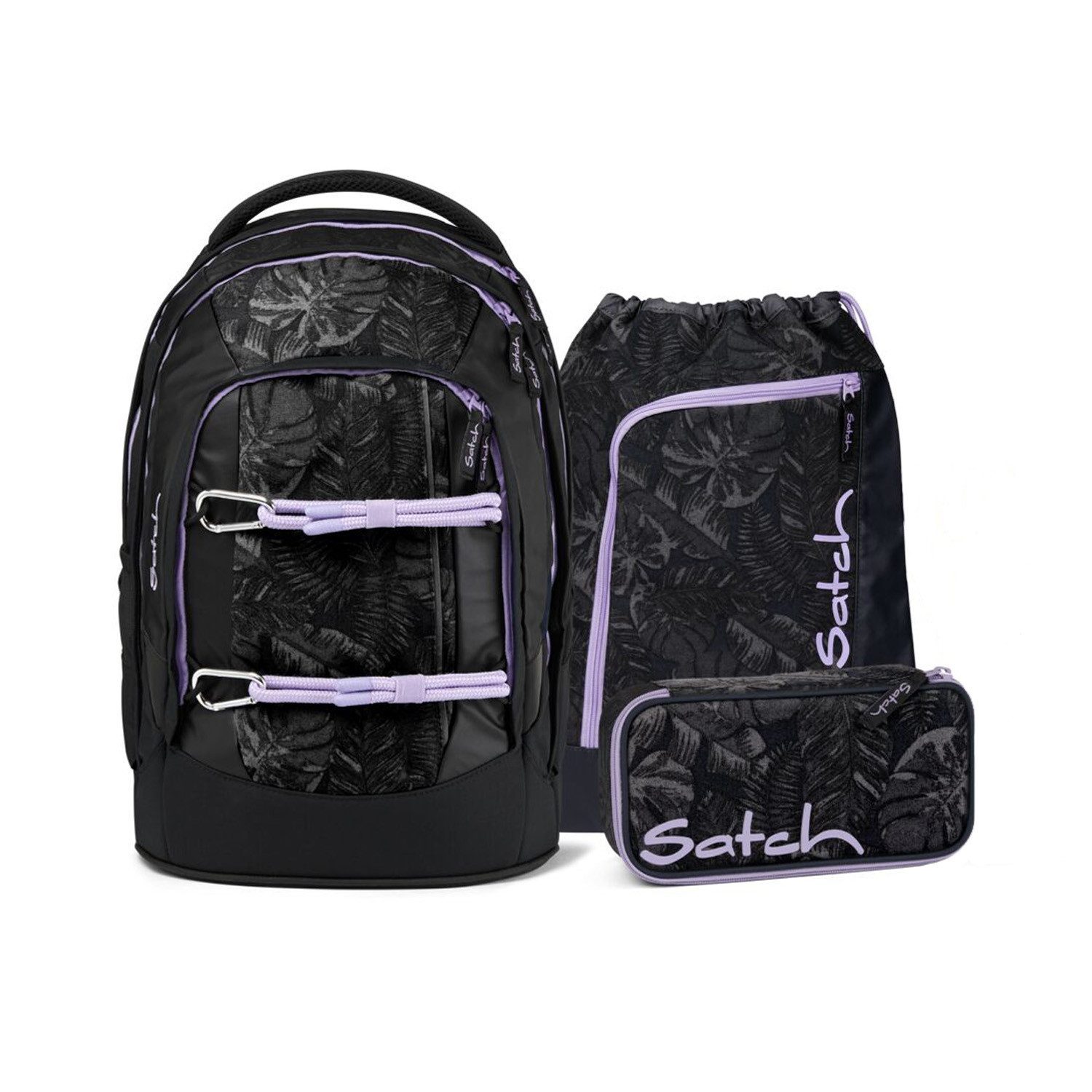 Satch Schulrucksack Satch Pack Betty Grey 3tlg Schulrucksack-Set