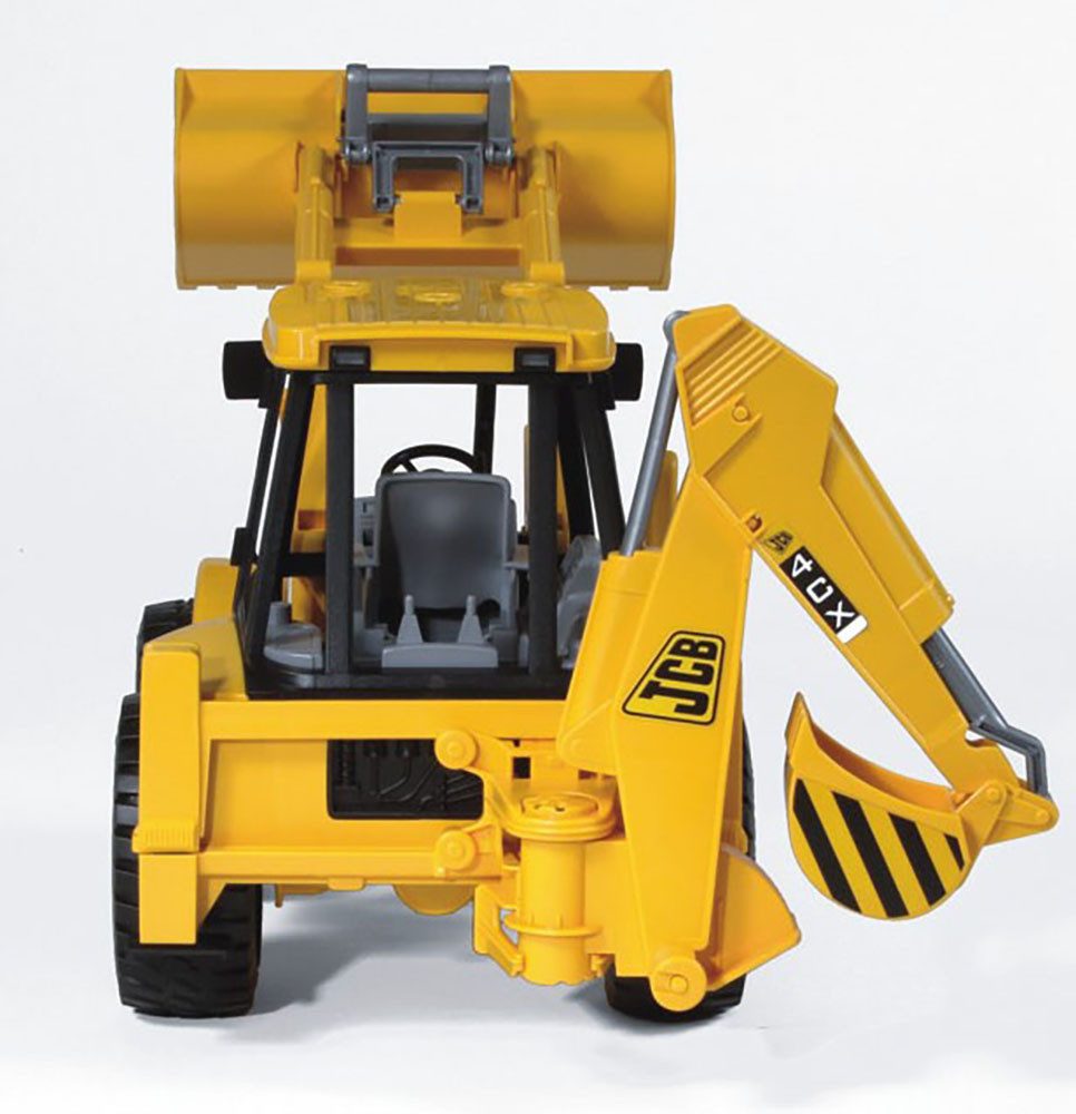 Bruder® Spielzeug-Bagger JCB 4CX Baggerlader m. Ladeschaufel und Grabbagger günstig online kaufen