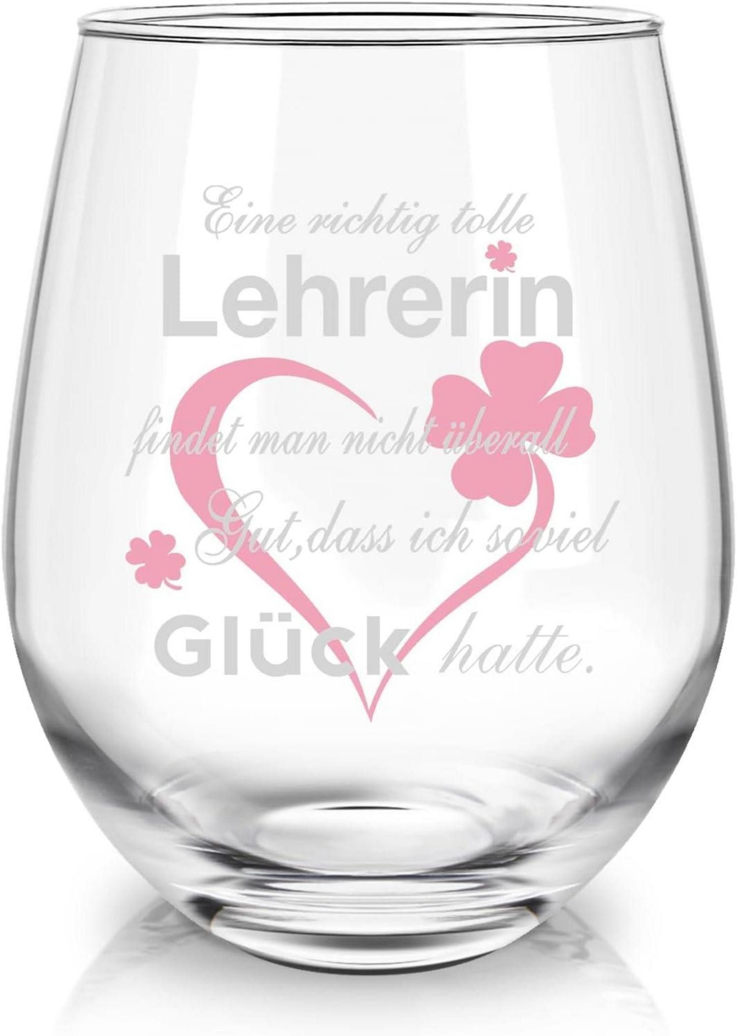 Weinglas Weinglas mit Gravur für Lehrerin Abschiedsgeschenk 17oz