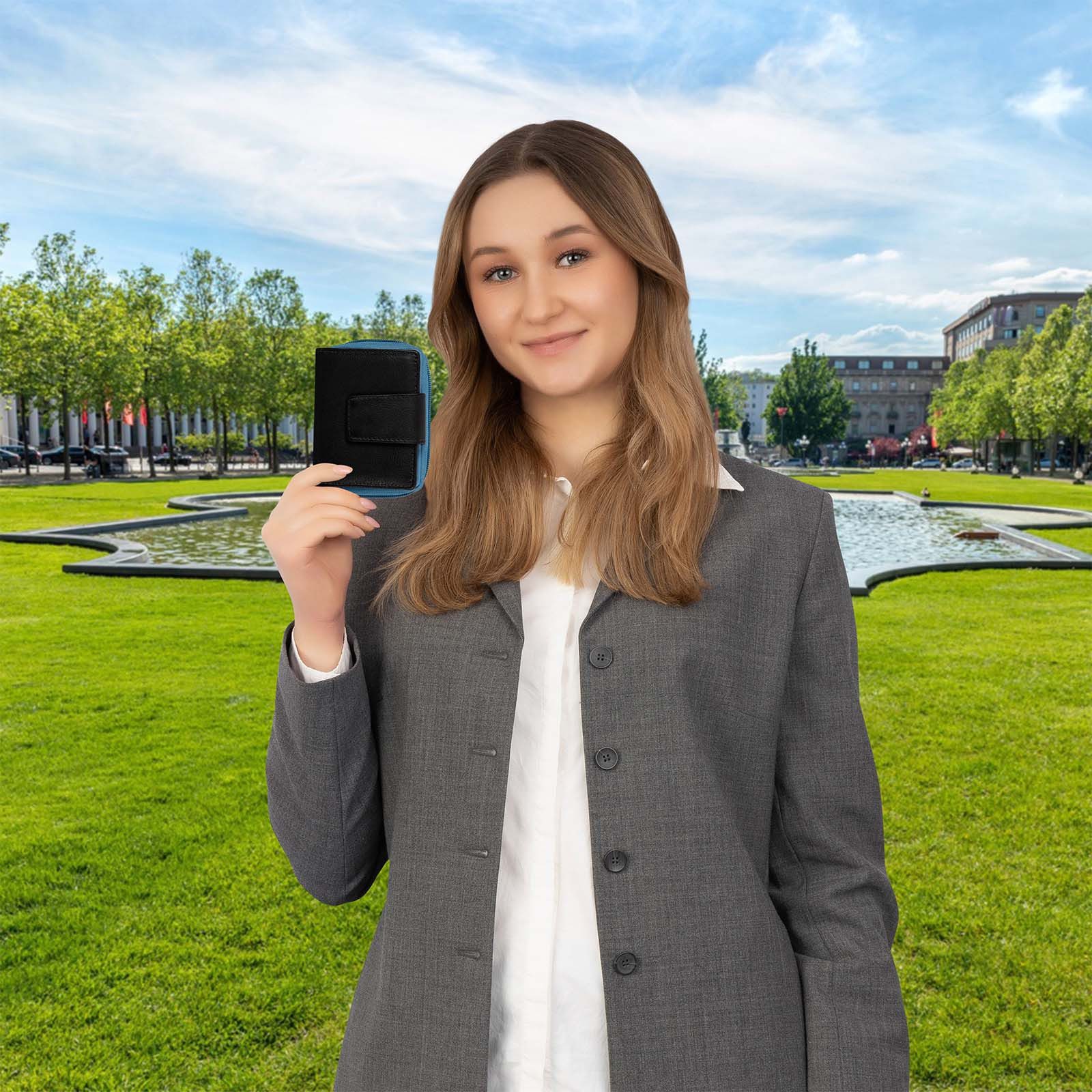 EAAKIE Geldbörse Kleine RFID Damen Geldbörse Kompakt Portemonnaie Mini Dame günstig online kaufen