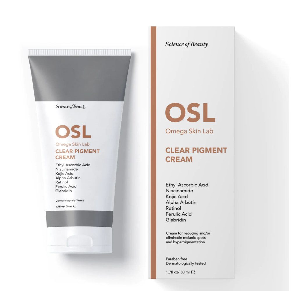 OSL Omega Skin Lab Gesichtspflege Clear Pigment Cream Premium Spot Cream mit Retinolsäure, Niacinamid, E