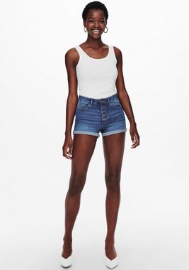 ONLY Jeansshorts ONLHUSH HW BUTTON SHORTS DNM PIM