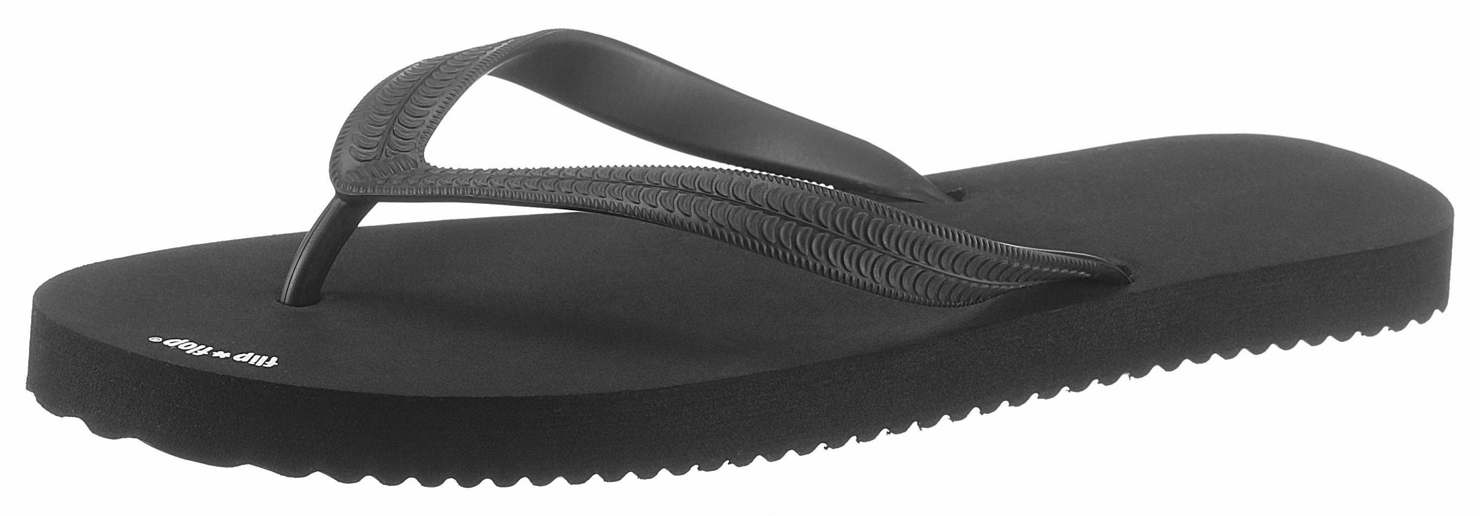 Flip Flop Zehentrenner, mit veganer Verarbeitung schwarz Flip Flop Zehentrenner, mit veganer Verarbeitung schwarz