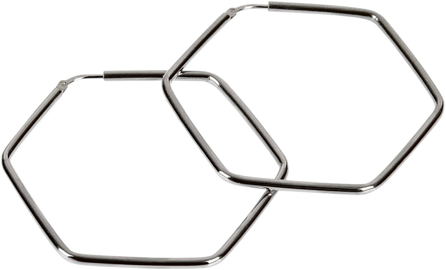 modabilé Paar Серьги-кольца Schmuck Geschenk Silber 925 Серьги Hexagon (inkl. Putztuch)